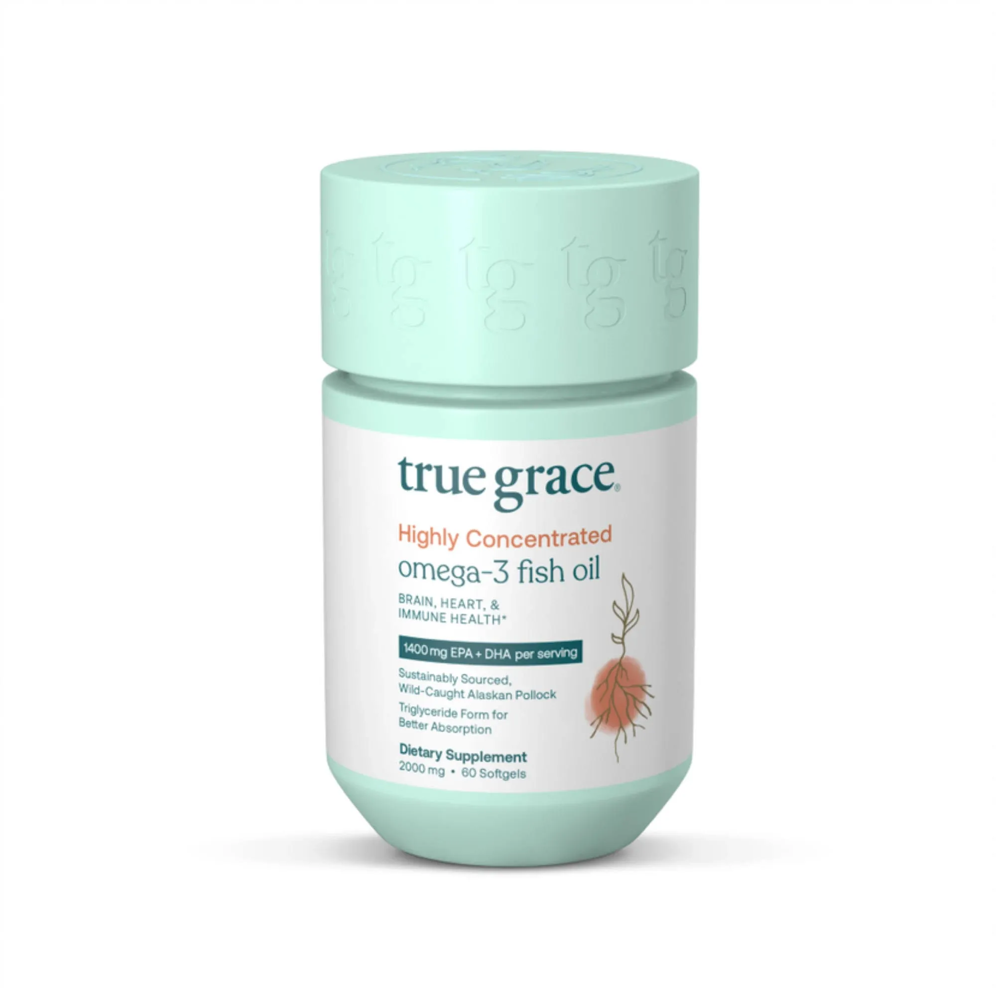 True Grace Omega-3 Fish Oil 60 Softgels