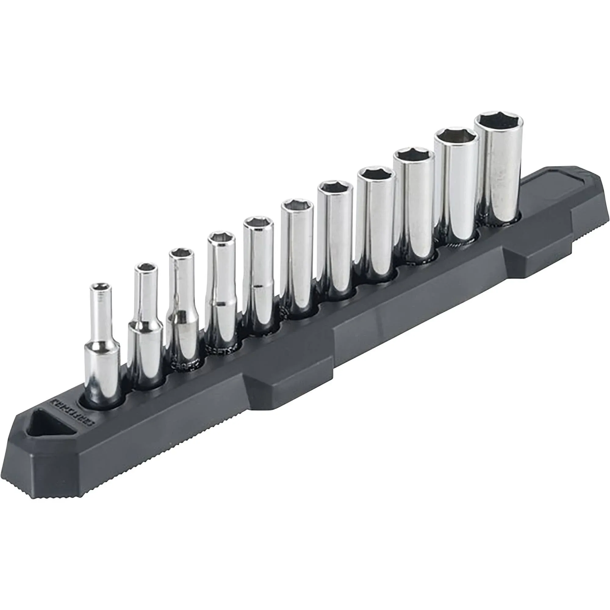 CRAFTSMAN Socket Set, SAE, 1/4" Drive, 6 Pt., 11Piece (CMMT12050)