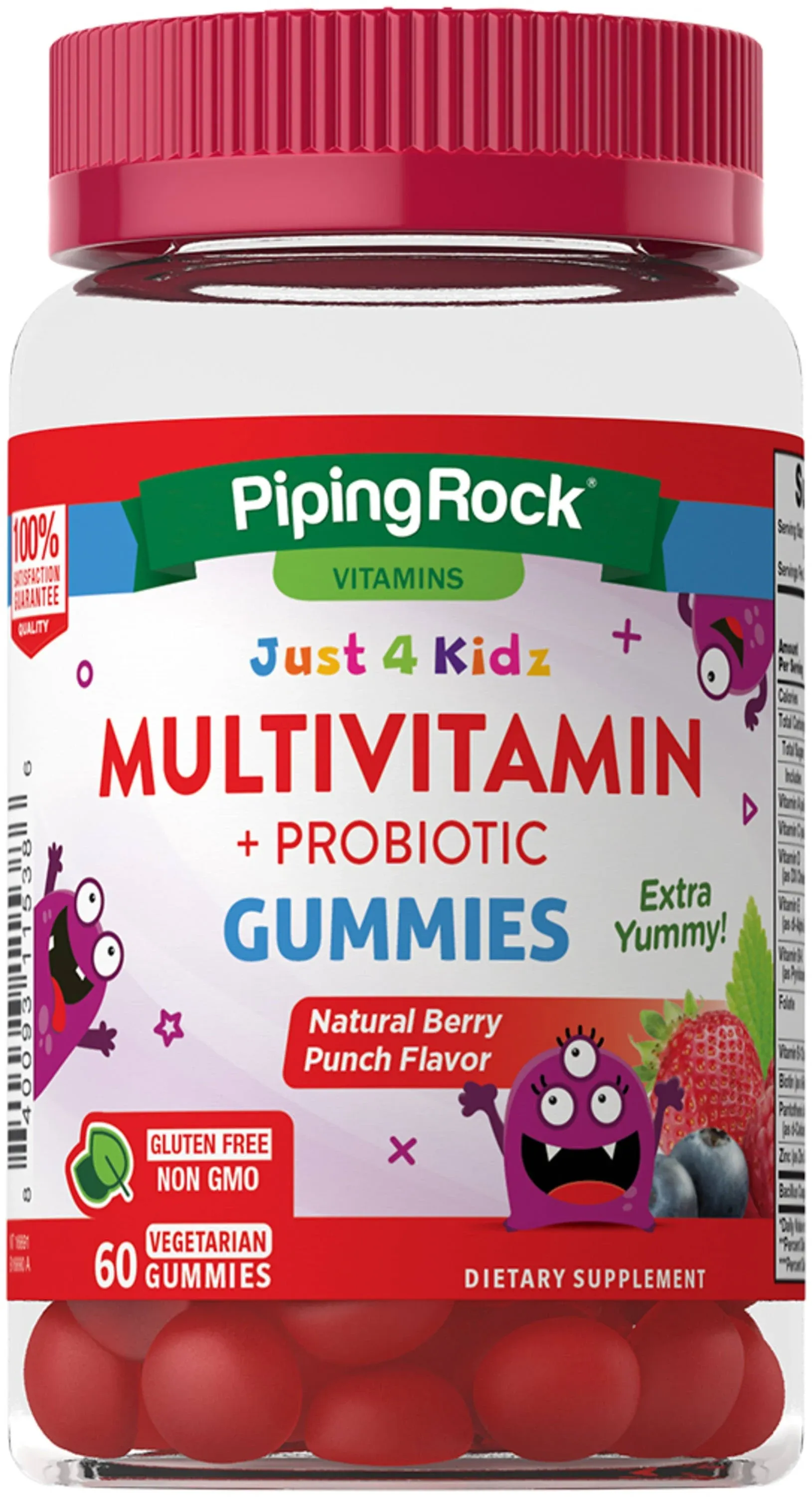 Nature's Truth Multivitamin + Probiotic, Gummies, Natural Berry Punch - 60 gummies