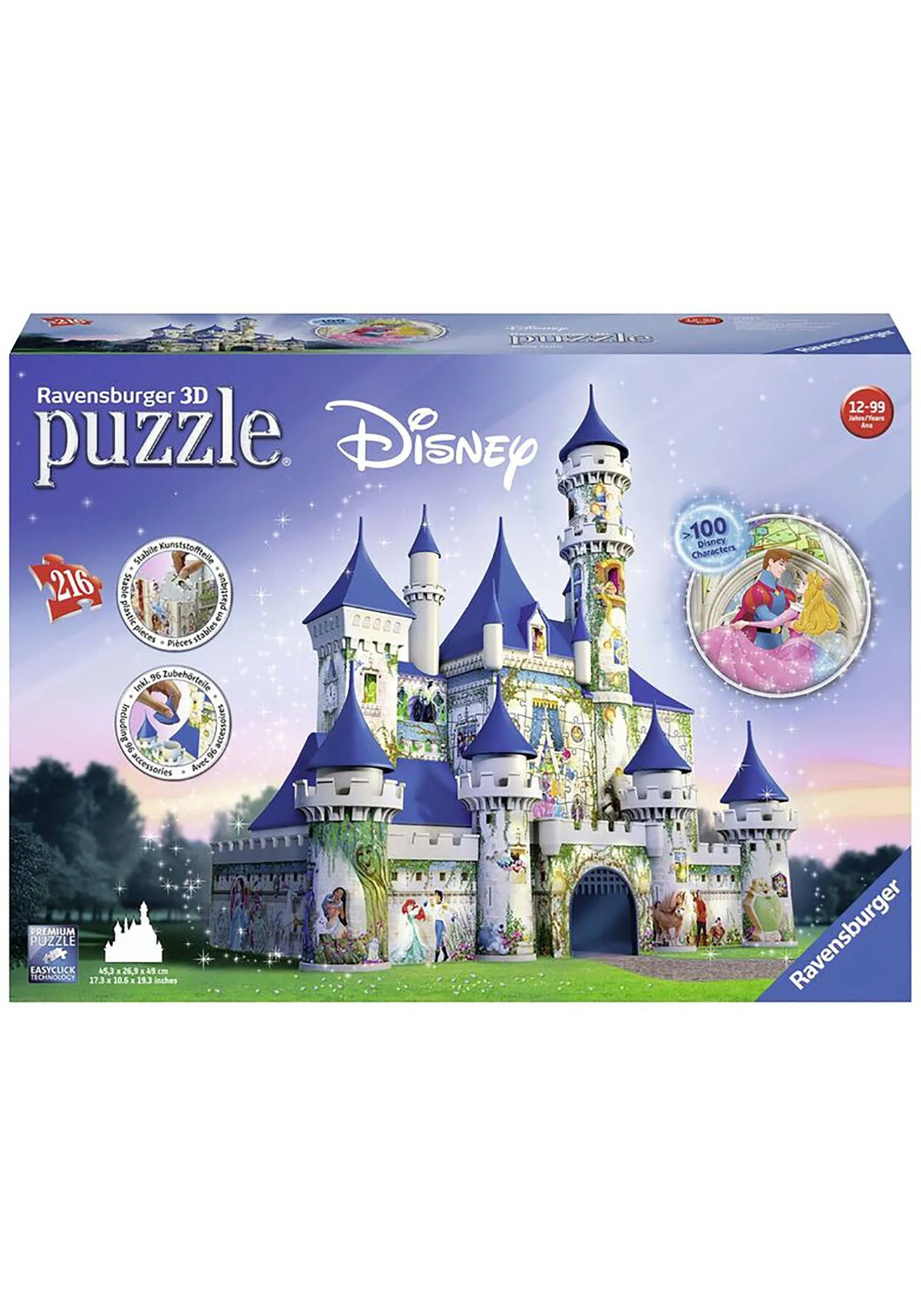 Ravensburger 3D Disney Castle 216 Piece Puzzle