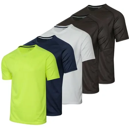 Real Essentials Youth Mesh Moisture Wicking Active Athletic Performance Short-Sleeve T-Shirt