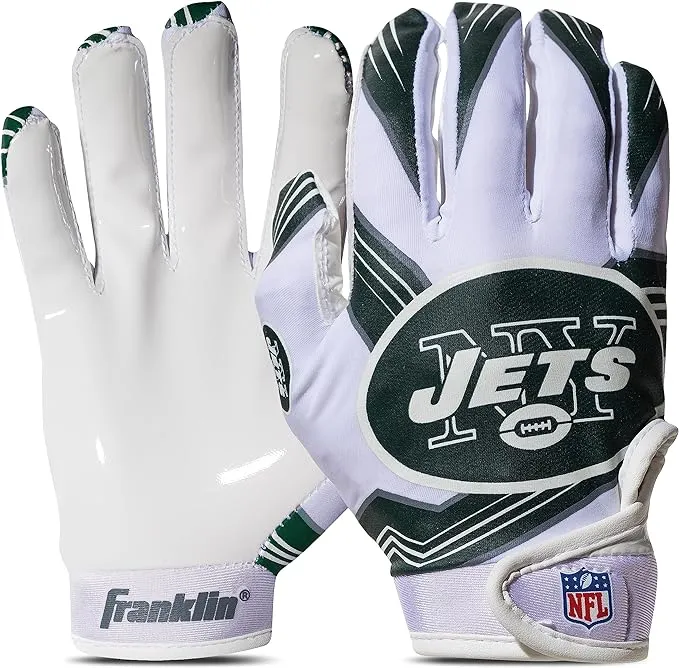 Franklin Sports New York Jets Youth Receiver Gloves