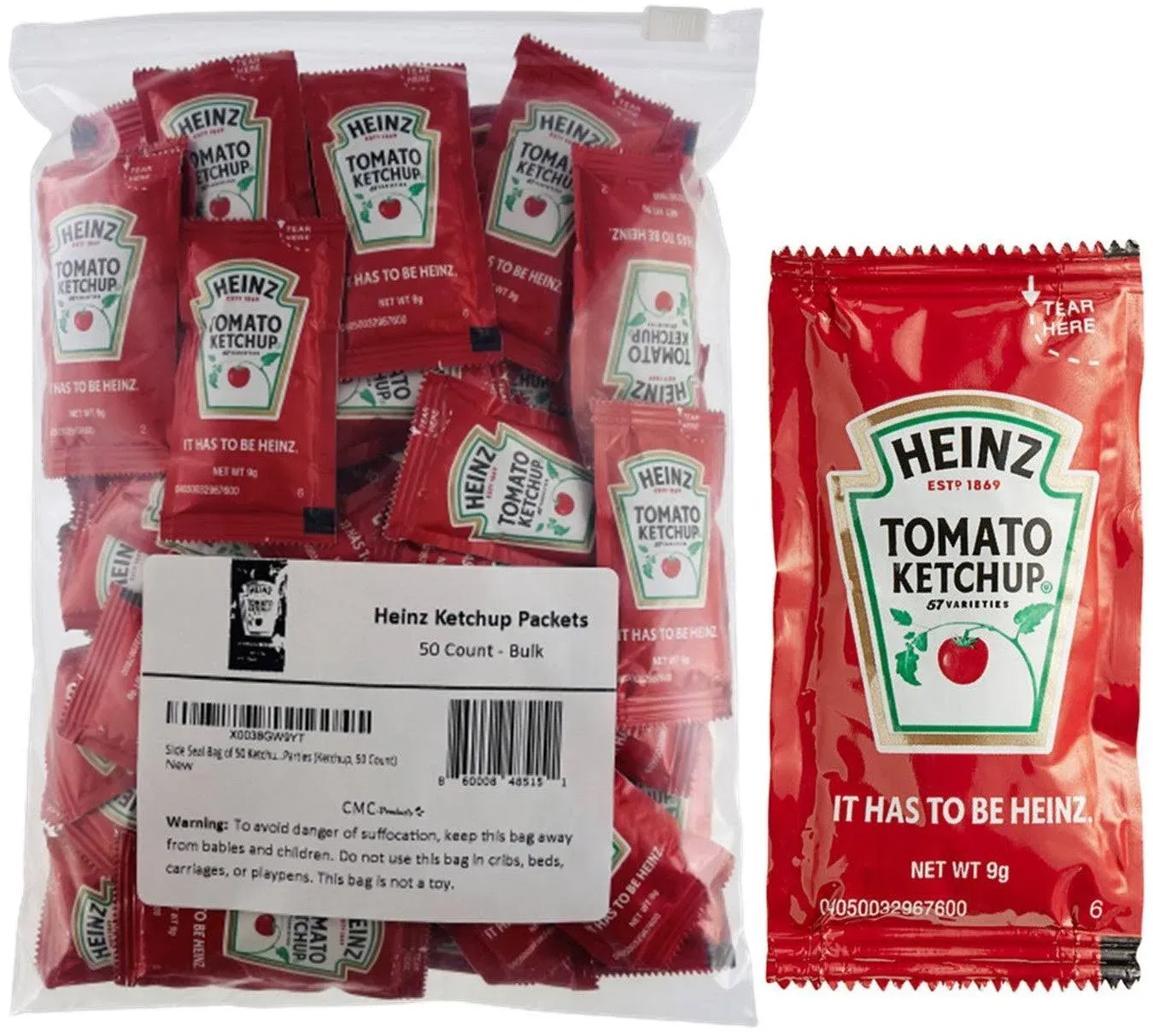 Ketchup Single Serve Packet (0.3 oz Packets, Pack of 200)