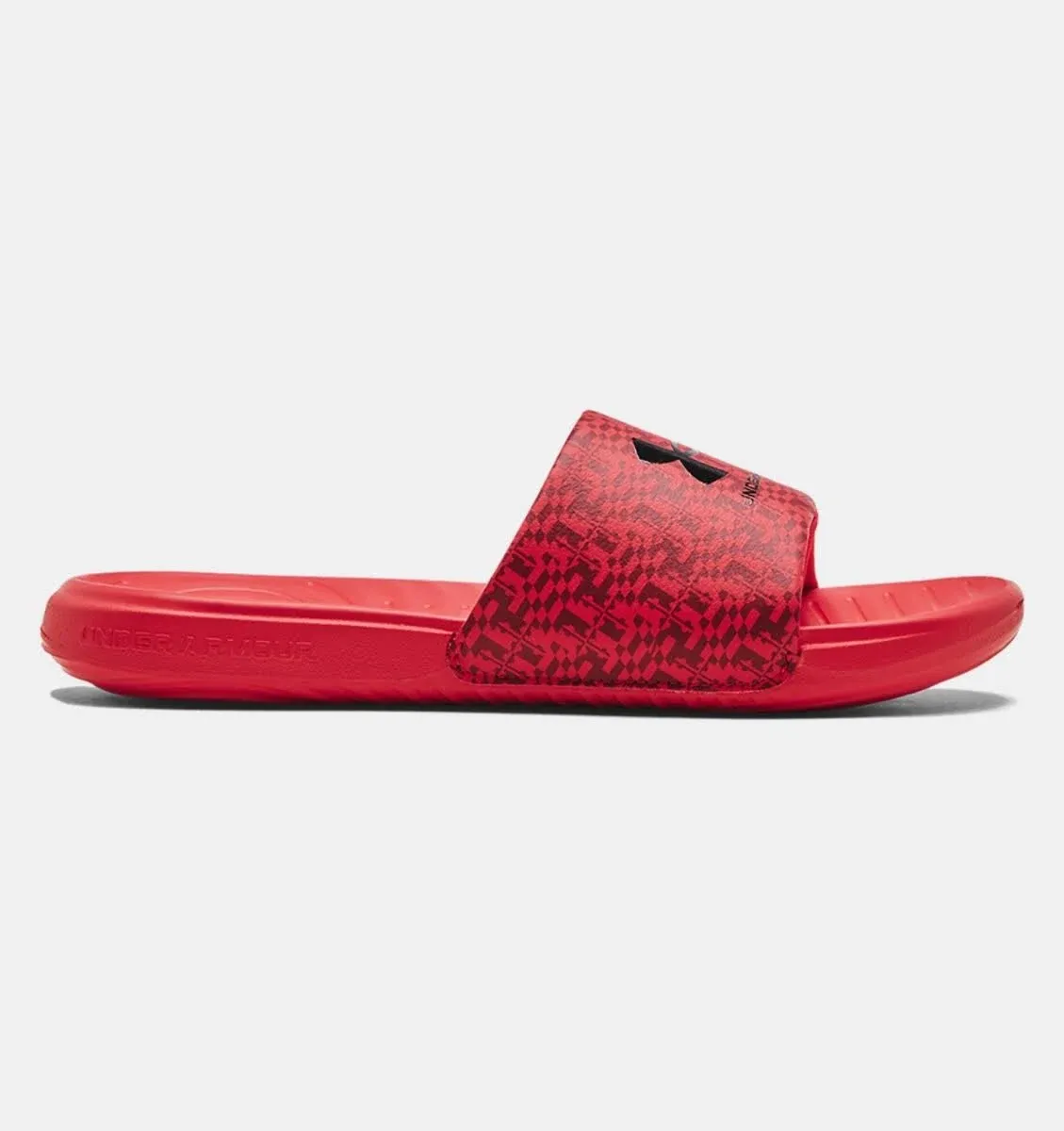 Under Armour 3024435 Men&#039;s Ansa Graphic Logo Fix Slides - Red Fusion - Size 10