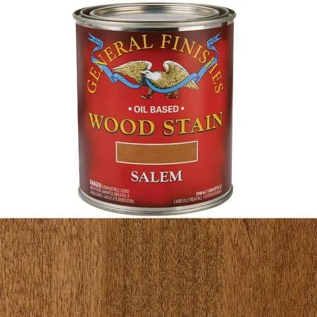 1 qt General Finishes SAQT Salem Wood Stain Oil-Based Penetrating Stain