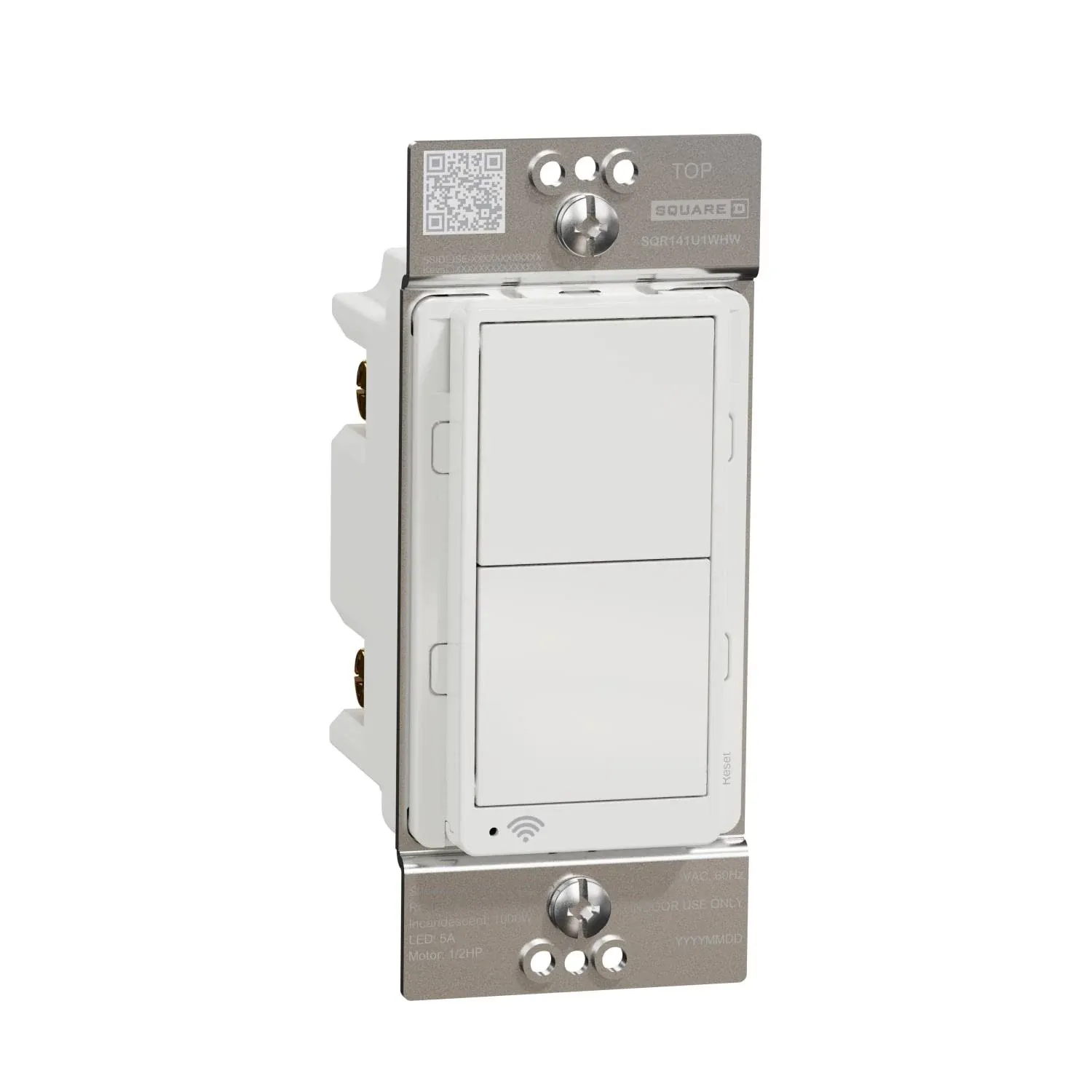 Square D Series 15-Amp Single-Pole/3-Way Smart Rocker Master Light Switch, Matte ...