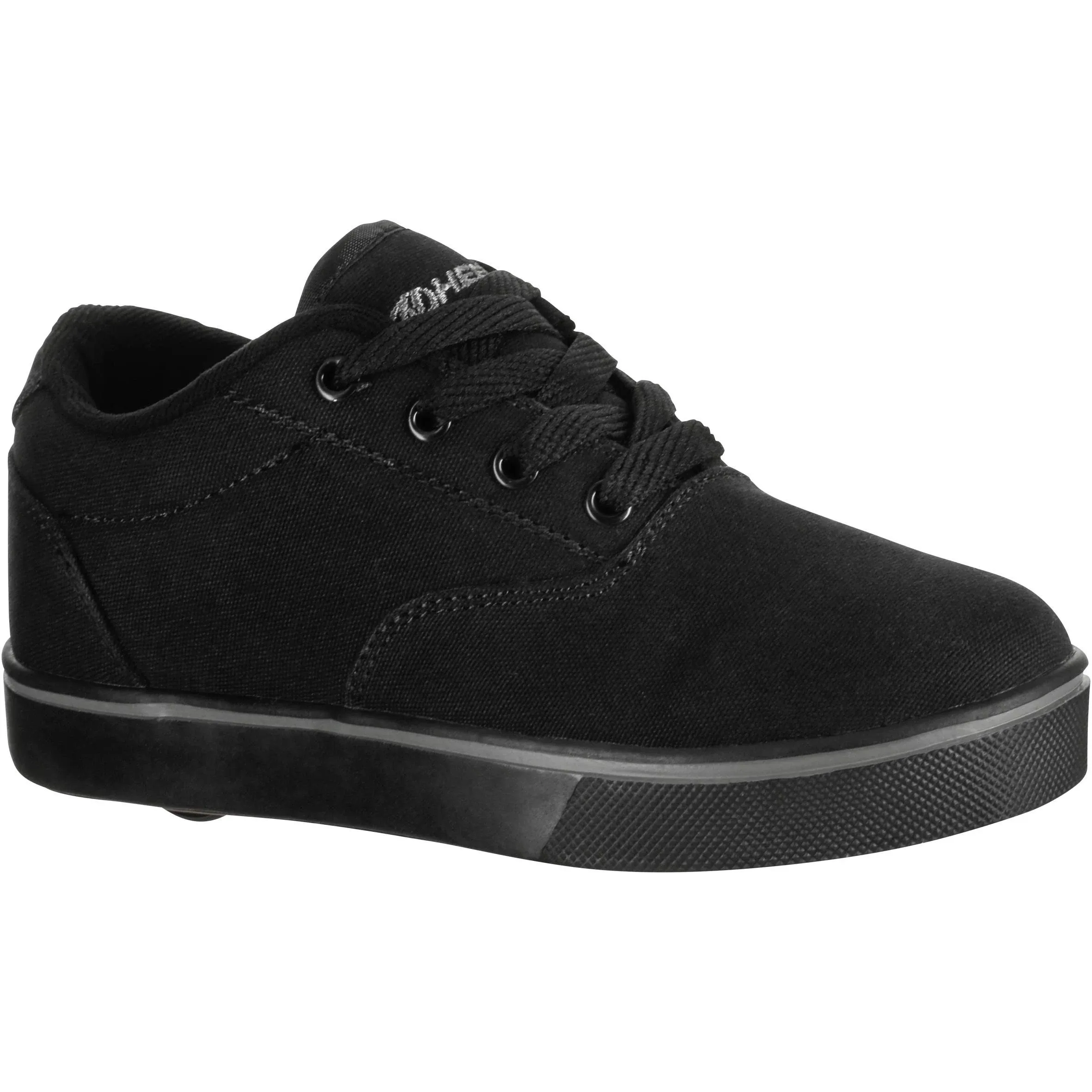 Heelys Launch-K Skate Shoe, Black Canvas, 3 M US Little Kid