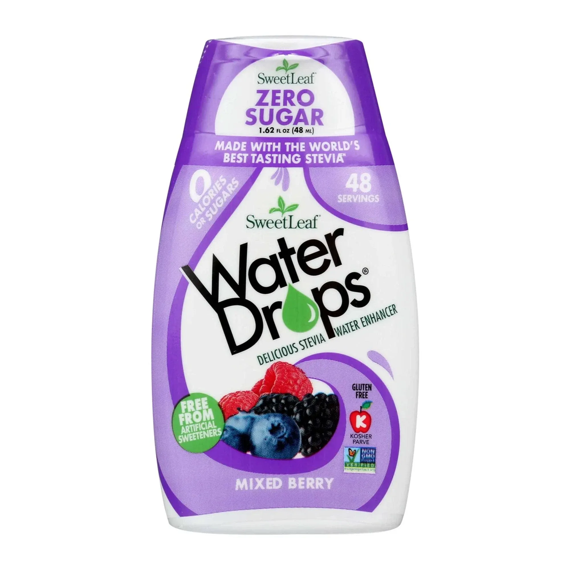 Sweetleaf WaterDrops Water Enhancer, Delicious Stevia, Mixed Berry - 1.62 fl oz