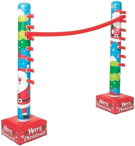 Inflatable Christmas Limbo Game -Inflates to 5 feet Tall - Holiday Family Game for All Ages