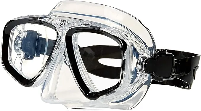 Speedo Unisex-Adult Swim Snorkel Dive Mask Anti-Fog with Nose Cover Adventure Series