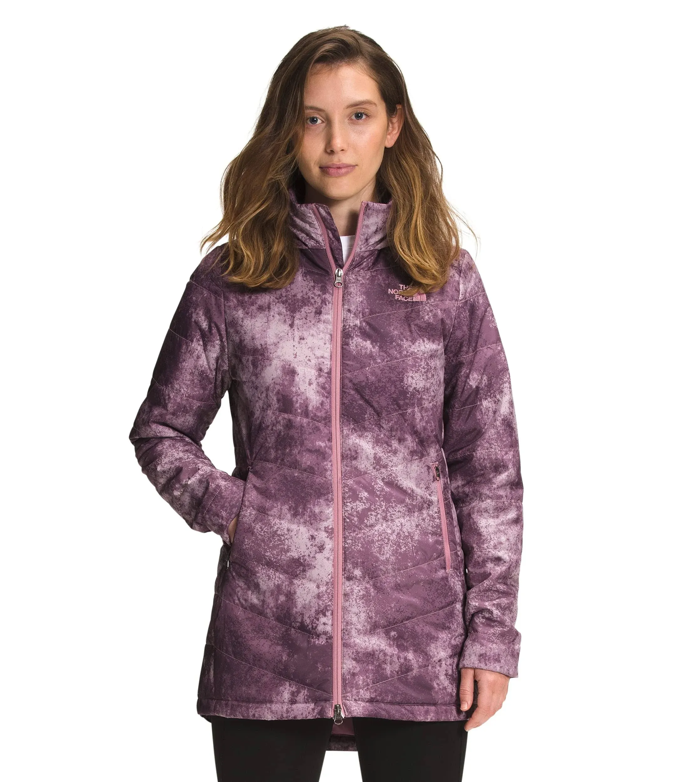 THE NORTH FACE Women&#039;s Tamburello Parka, Lavender Color Spray, S - GENTLY USED