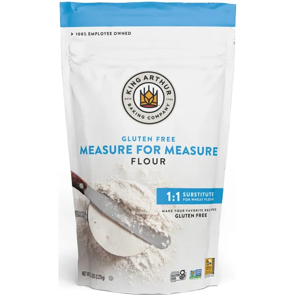 King Arthur Measure for Measure Gluten-Free Flour: All-Purpose 1:1 Substitute for Wheat Flour, Non-GMO, Kosher Certified, 3 lbs Bag for Baking Cookies, Cakes, Muffins