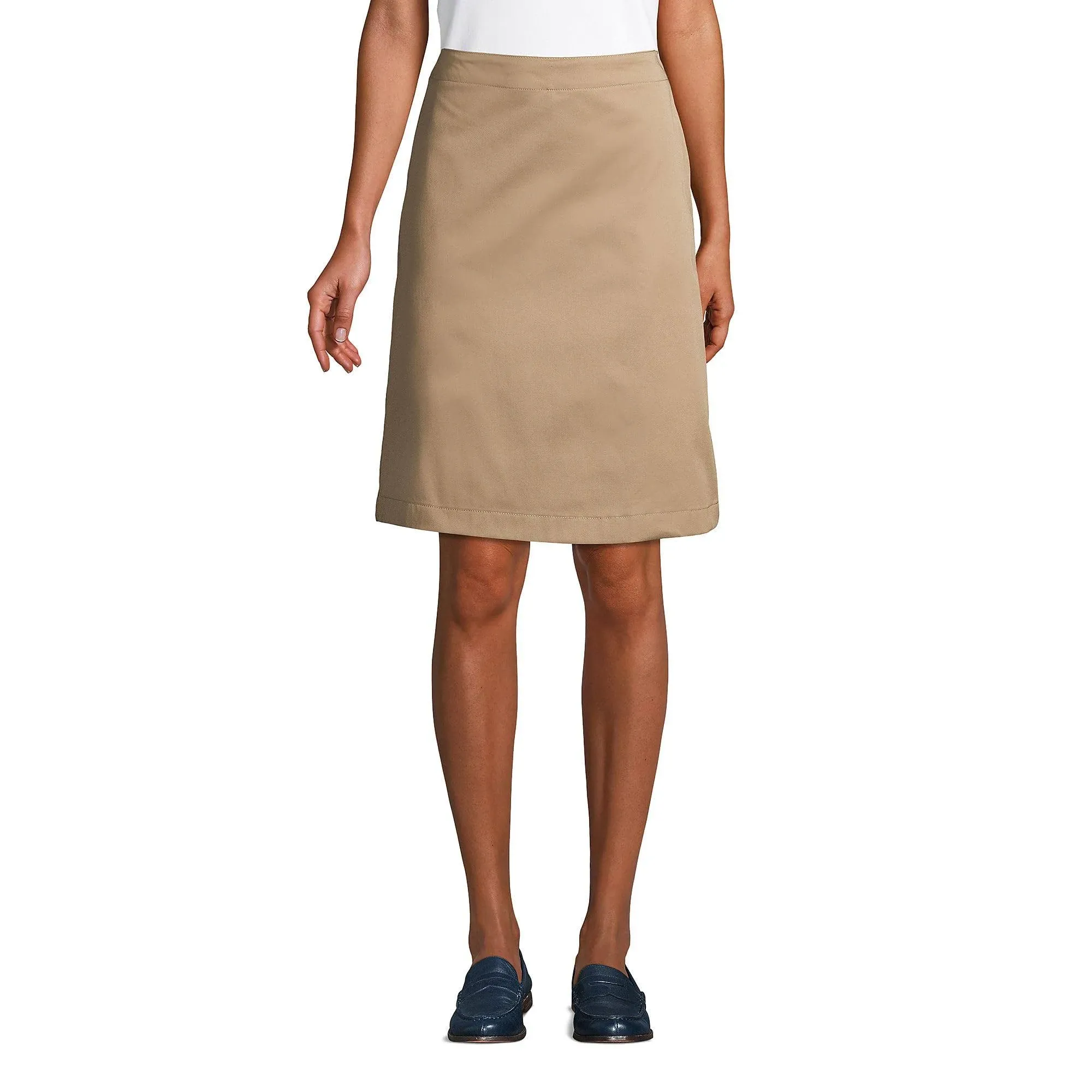 Lands' End School Uniform Young Women's Blend Chino Skort Top of Knee