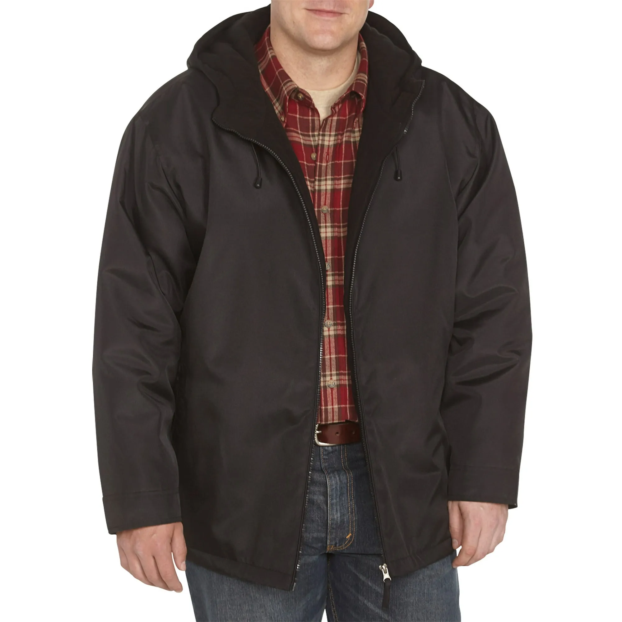 Harbor Bay Men's Quilt-Lined Hooded Jacket