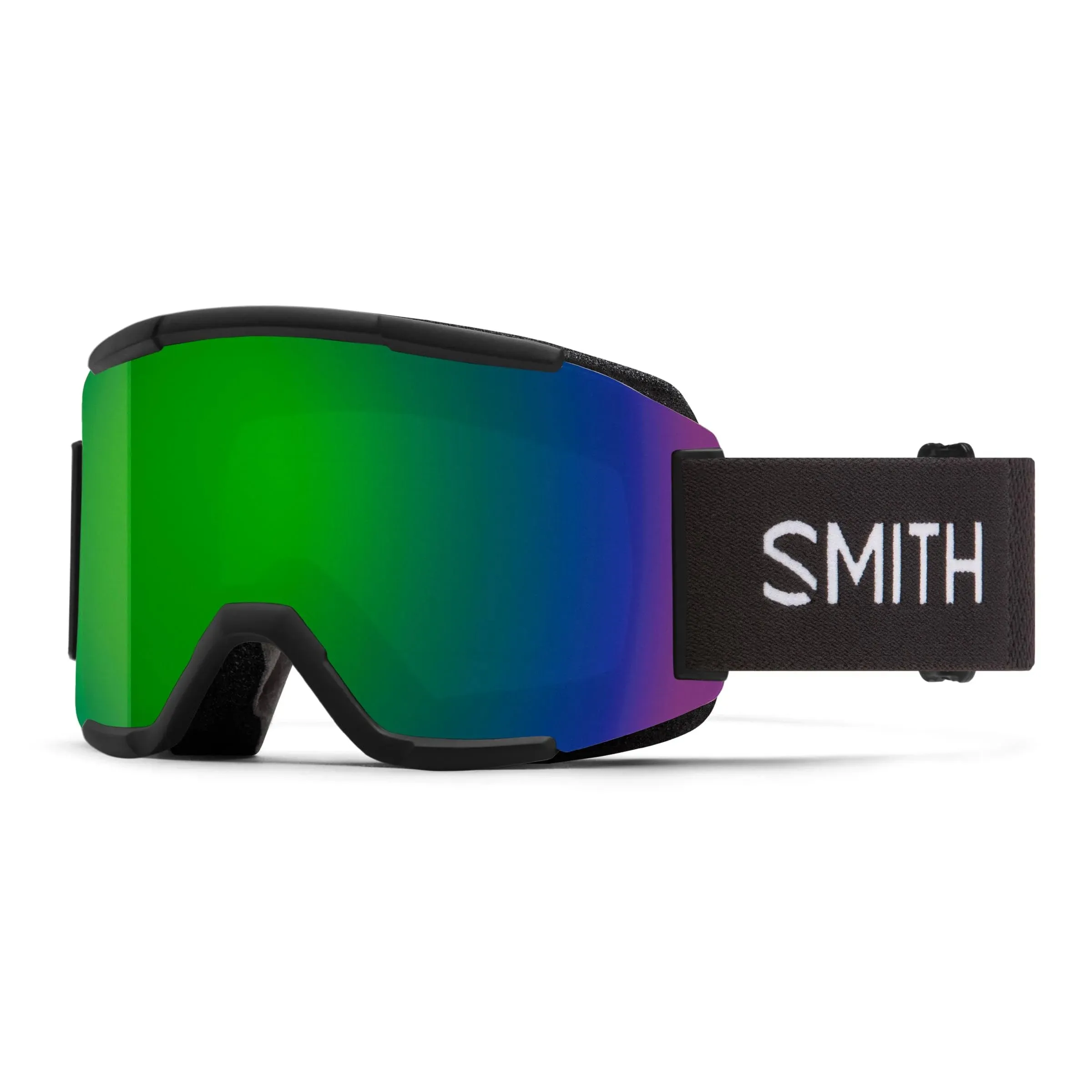 Smith Squad Goggles, Black, ChromaPop Sun Green Mirror,