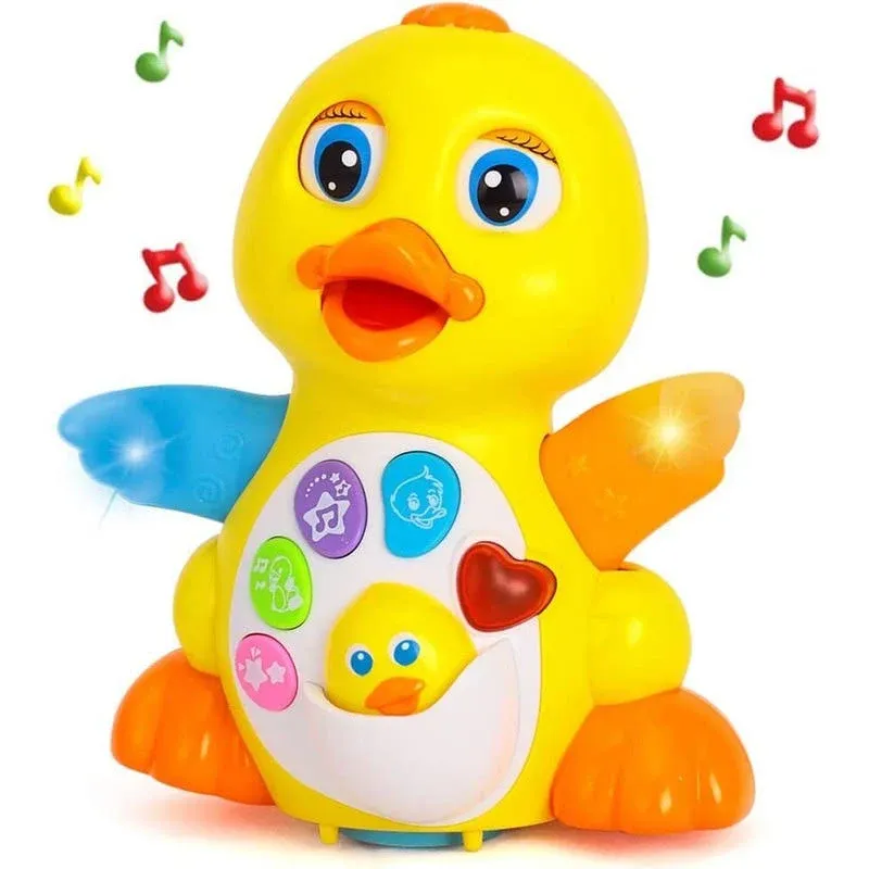 Yiosion Musical Flapping Yellow Duck Interactive Action Educational Learning ...