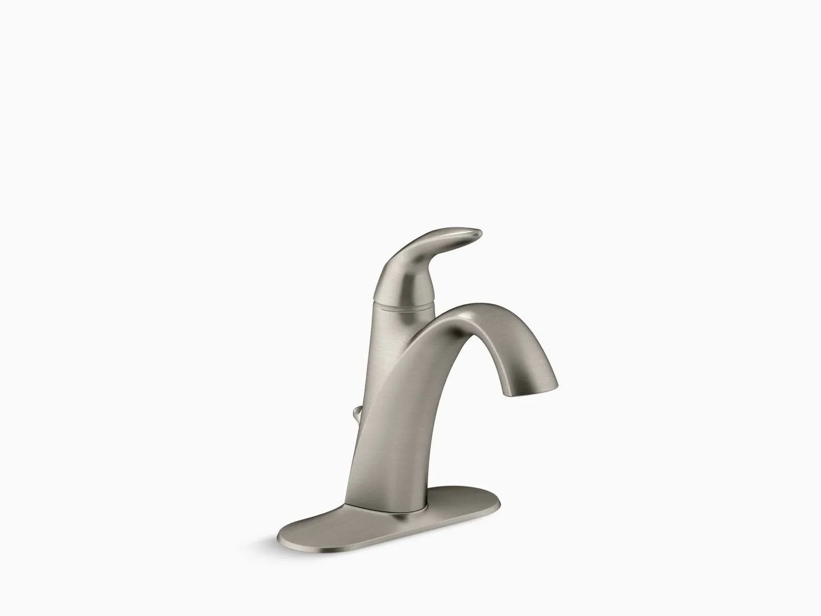 KOHLER K-45800-4-BN Alteo Single-Handle Bathroom Sink Faucet - Vibrant Brushed Nickel