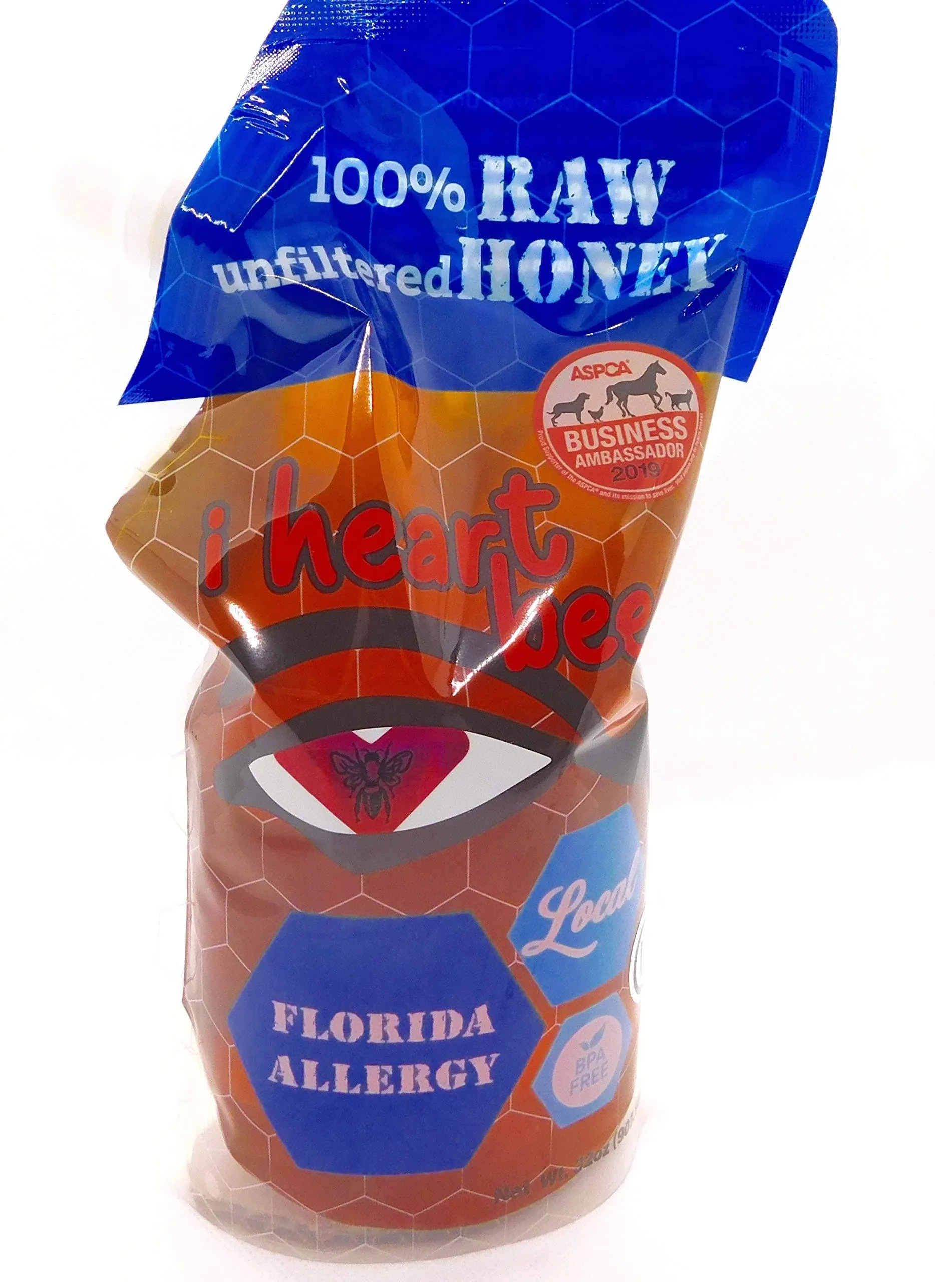 I HEART BEES - Allergy Blend Honey - 32 Ounces - Raw and Unfiltered Honey, Kosher Certified