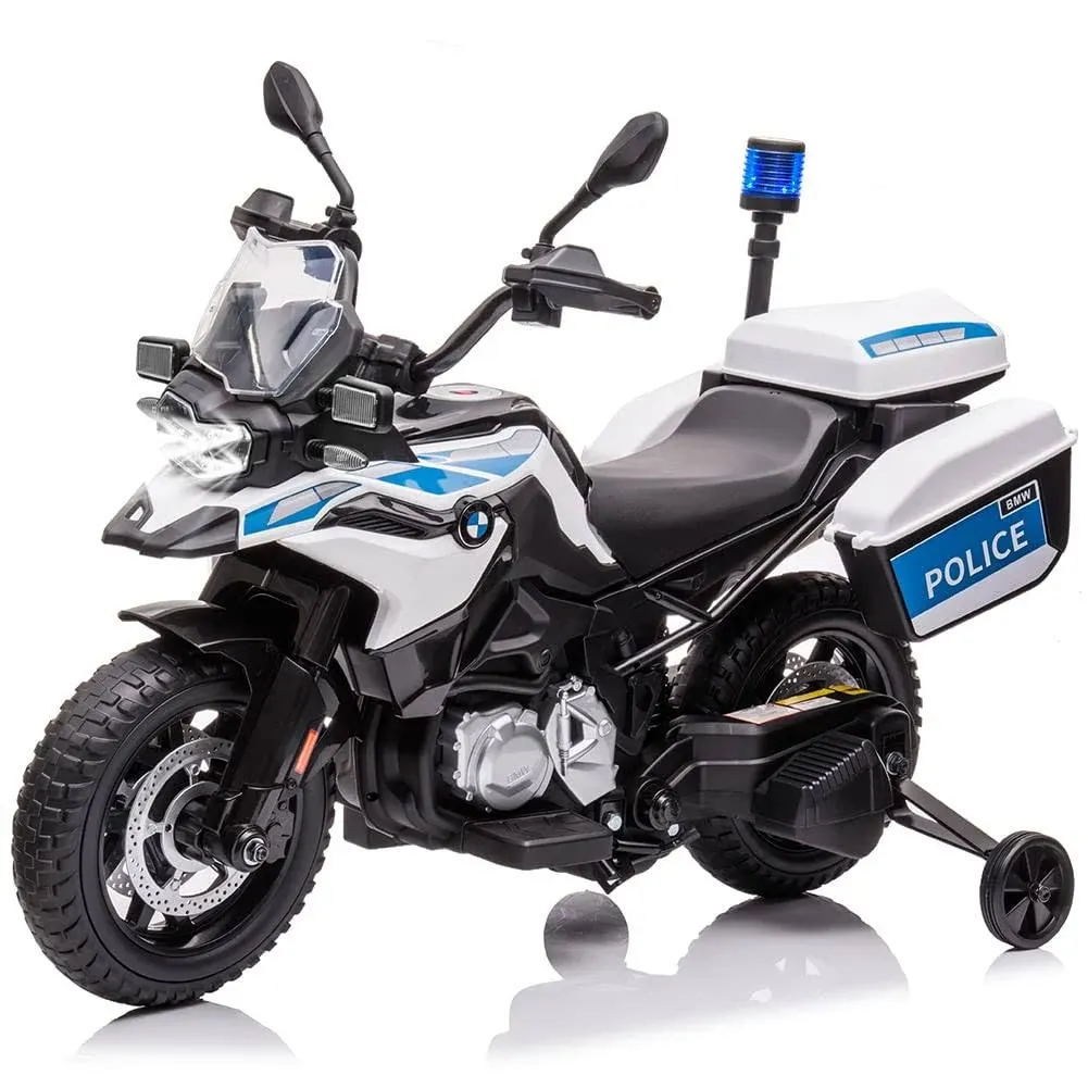 Nasitip 12V 7Ah Kids Motorcycle, Ride on Police Motorcycle, Licensed BMW Kids Car ...