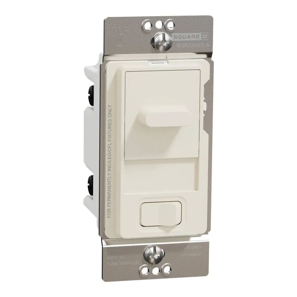 Square D x Series Single-Pole/3-Way LED Slide Light Dimmer, Matte