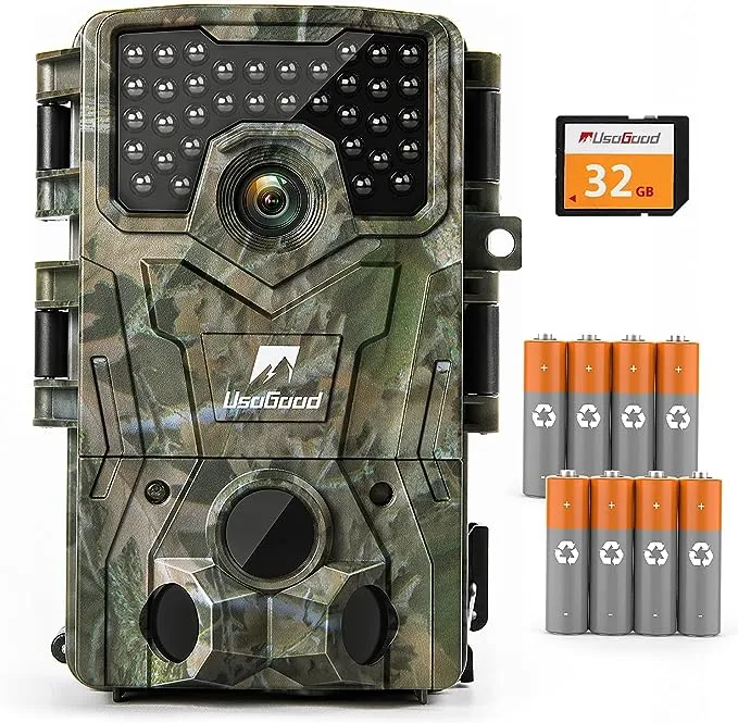 usogood Trail Camera 24MP 1080P Game Camera with Night Vision Motion Activated IP66 Waterproof