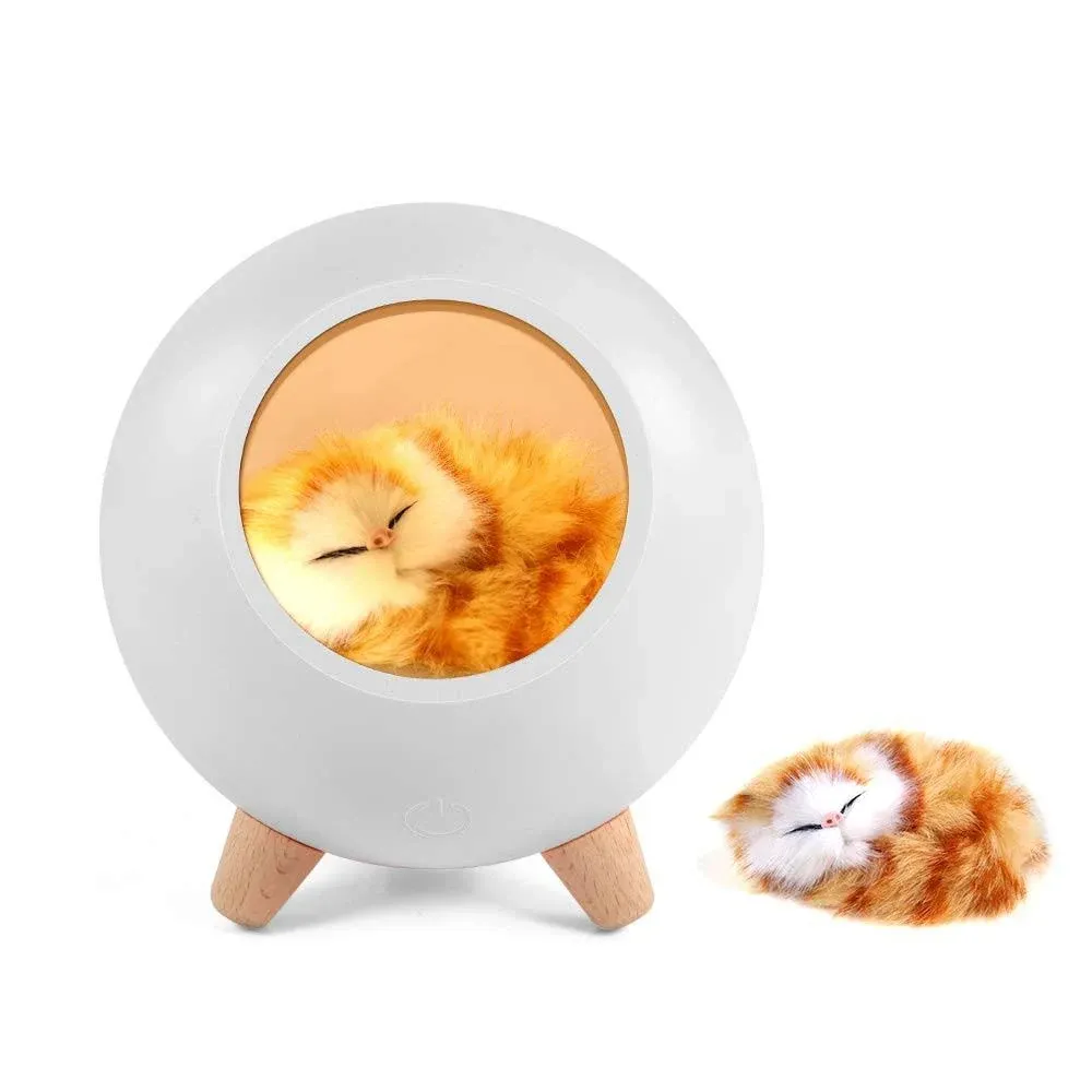 Creative Little Sleeping Cat Pet House Night Light | Catcurio