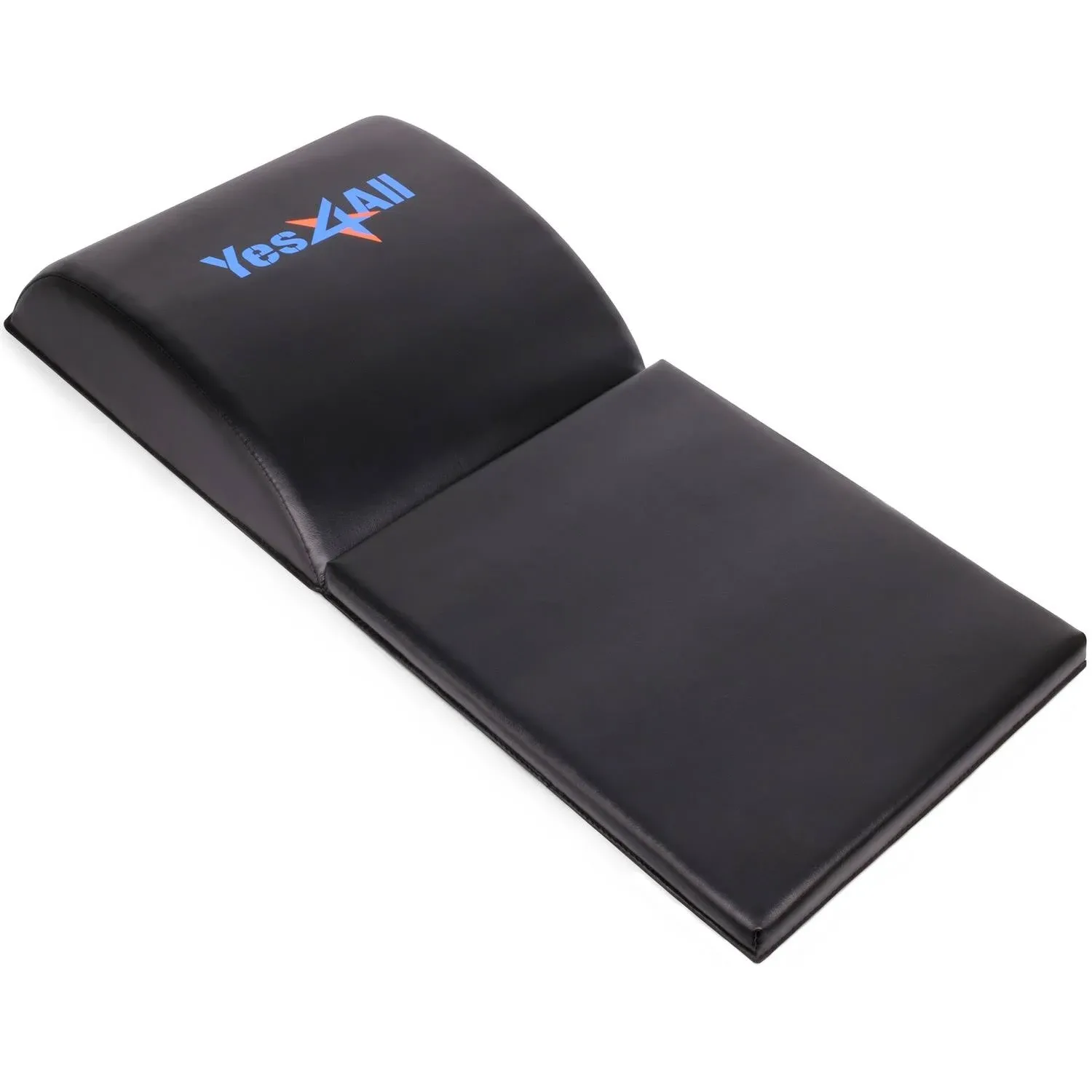 Yes4All Ab Mat Tailbone & No Tailbone, Foldable Abdominal Exercise Sit Up Support Pad for Core Training and Lower Back