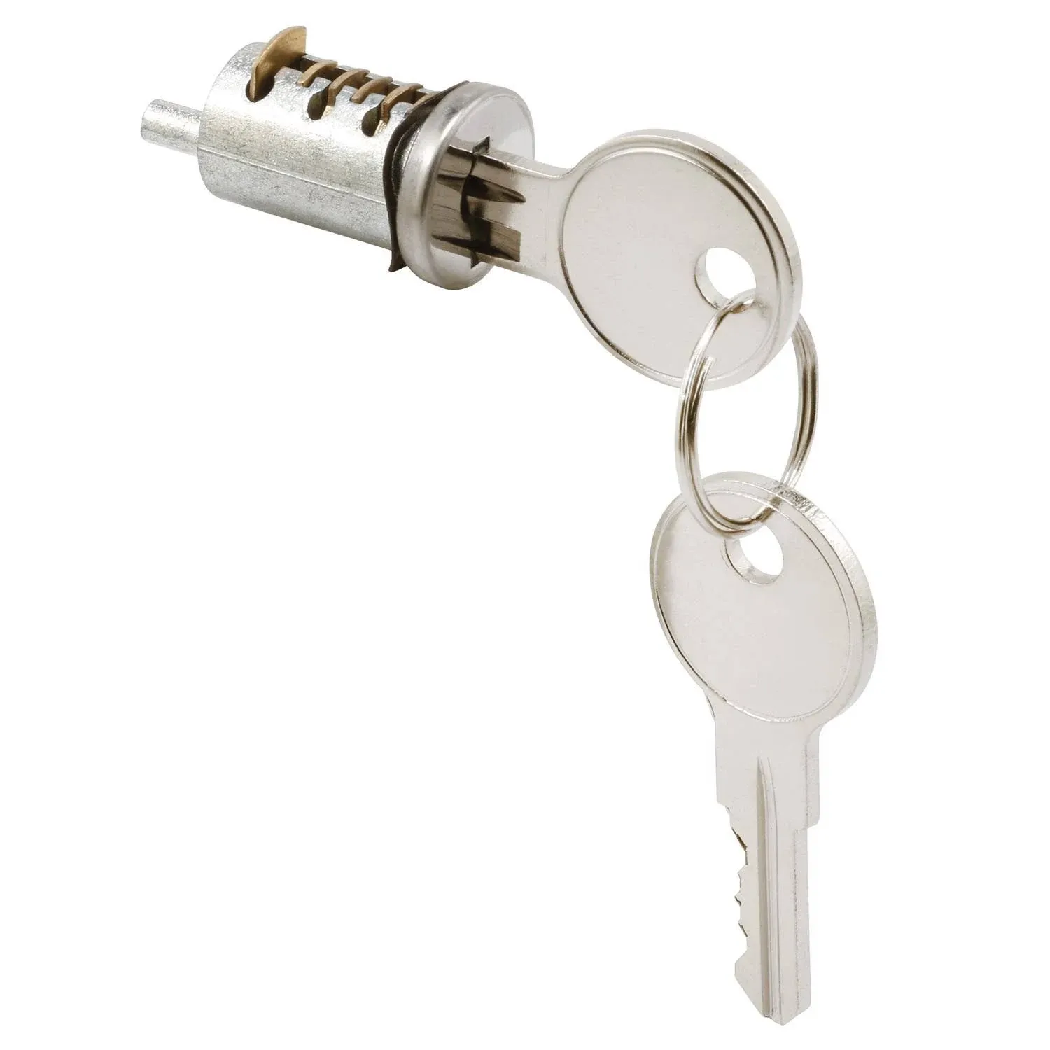 Sliding Diecast Door Cylinder Lock, Wafer Type, 1 in.