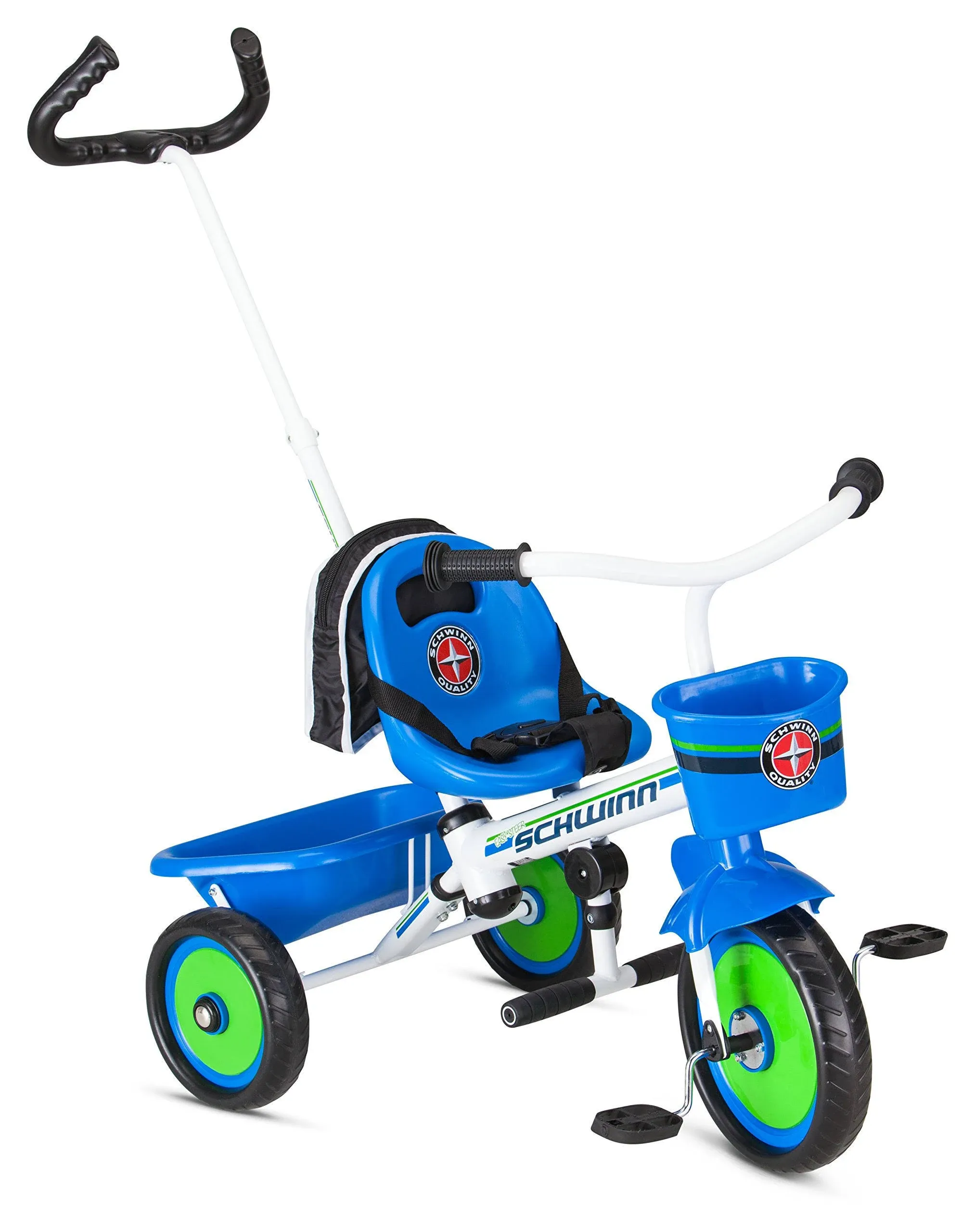 Schwinn Roadster Kids Tricycle, Easy Steer Tricycle, Blue