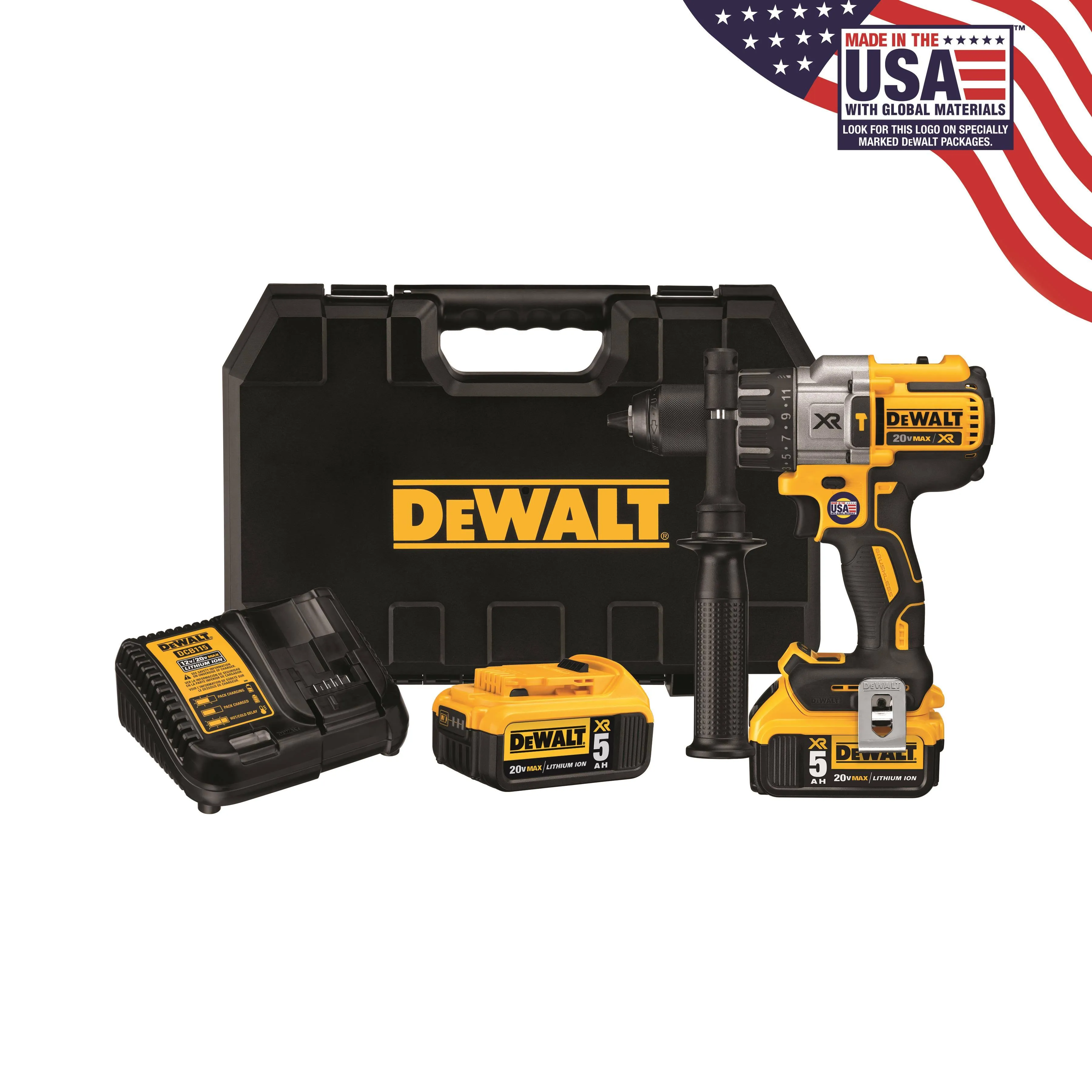 DeWalt DCD996P2 - 20V Max XR Brushless 3-Speed Hammer Drill Kit