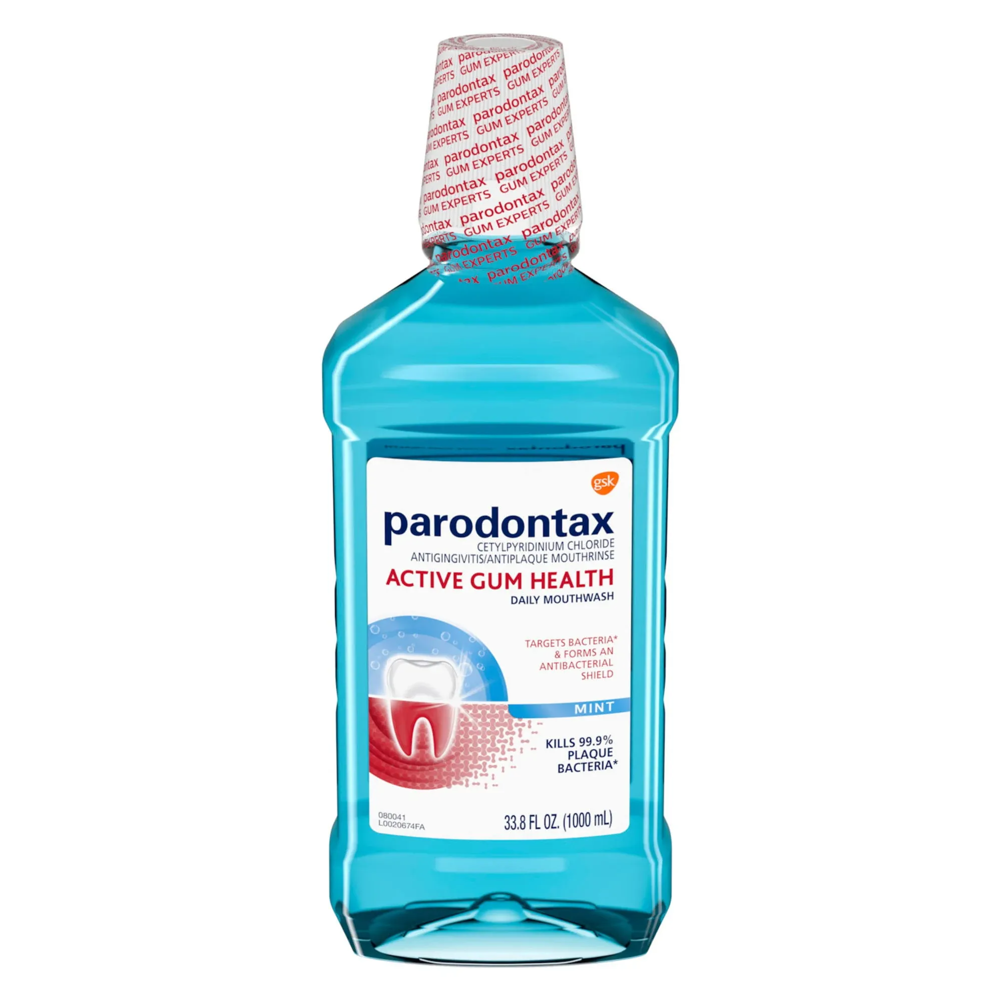 Parodontax Active Gum Health Mouthwash, Antiplaque and Antigingivitis Mouthwash, Mint, 3x16.9 Fl Oz