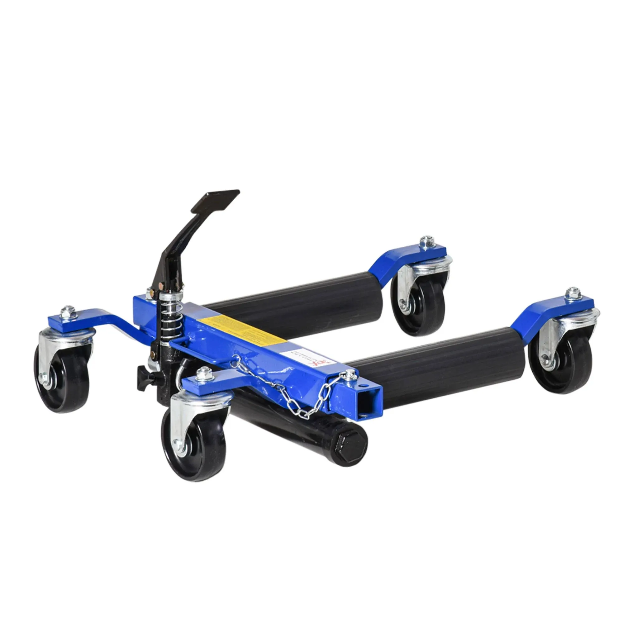 Durhand Hydraulic Wheel Dolly Tire Jack with Ratcheting Foot Pedal for Vehicle Positioning for Car Truck RV Trailer, 1500lbs