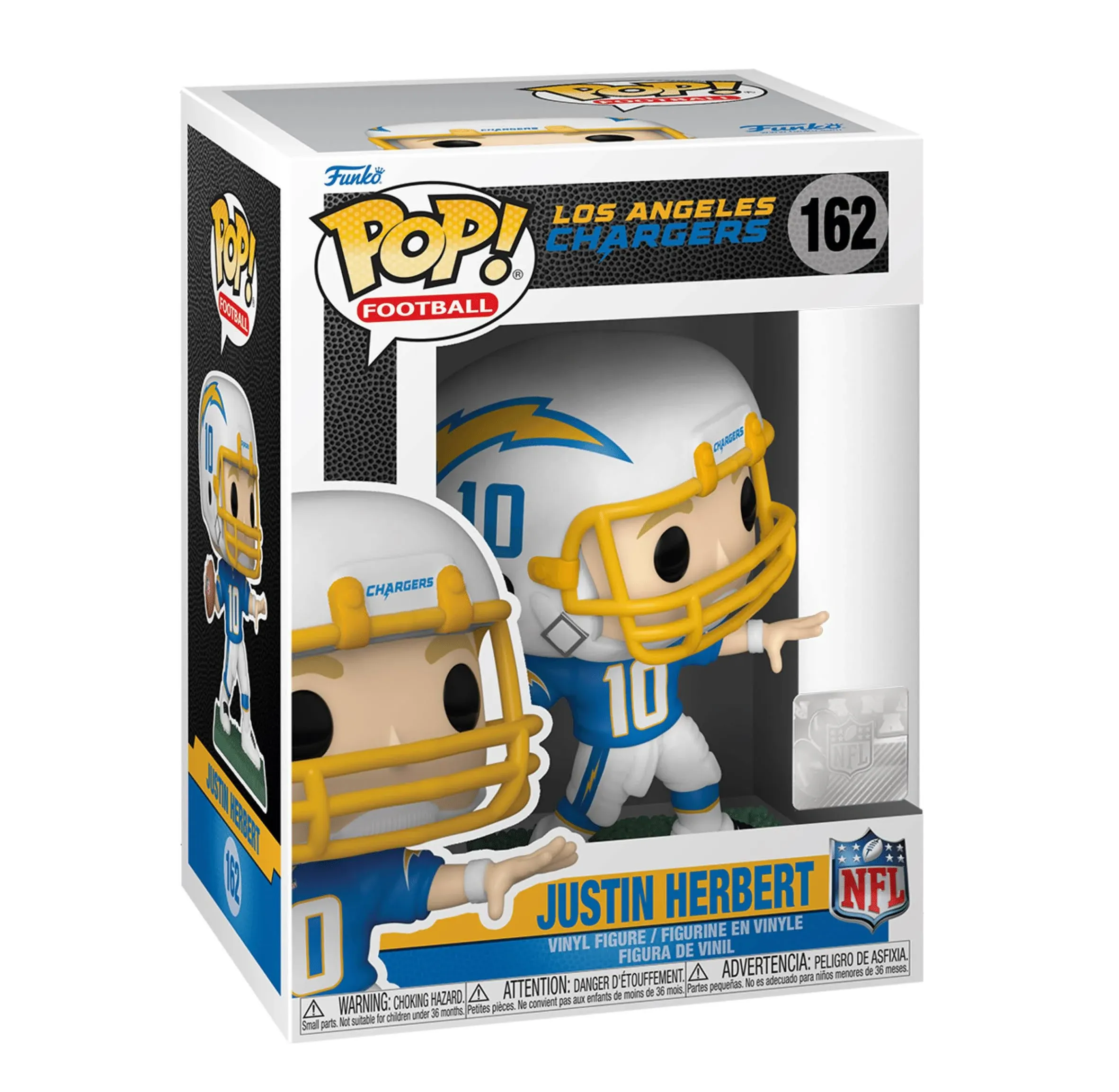 NFL Chargers Justin Herbert (Home Uniform) Funko Pop! Vinyl Figure