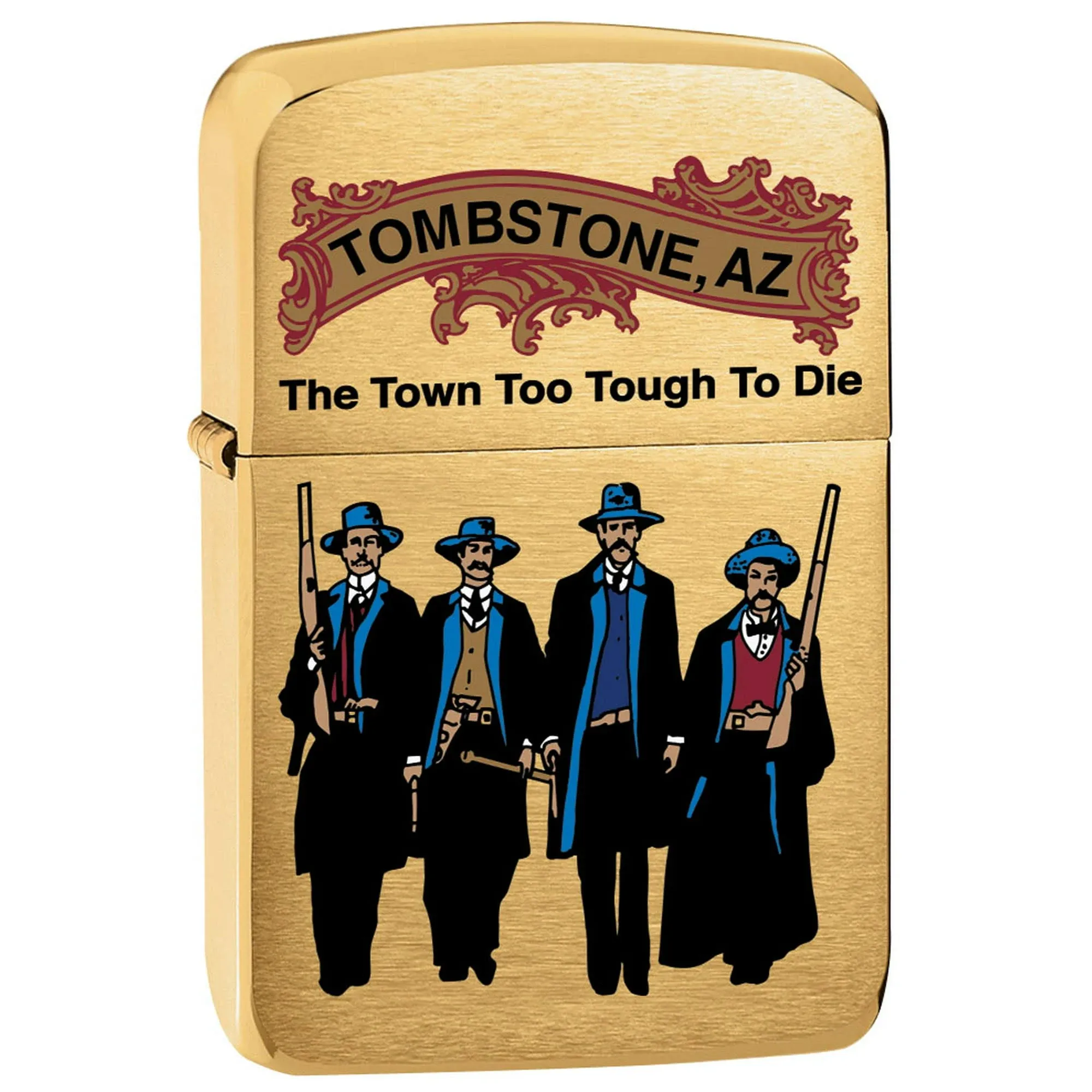 Zippo Lighter: Tombstone, Arizona - Brushed Brass 80813