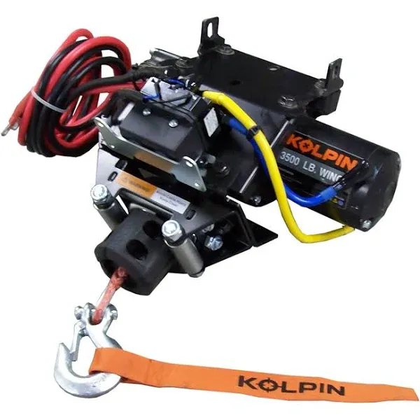 Kolpin Outdoors Quick Mount Winch Kit with 3500lbs Winch Synthetic #26-1030