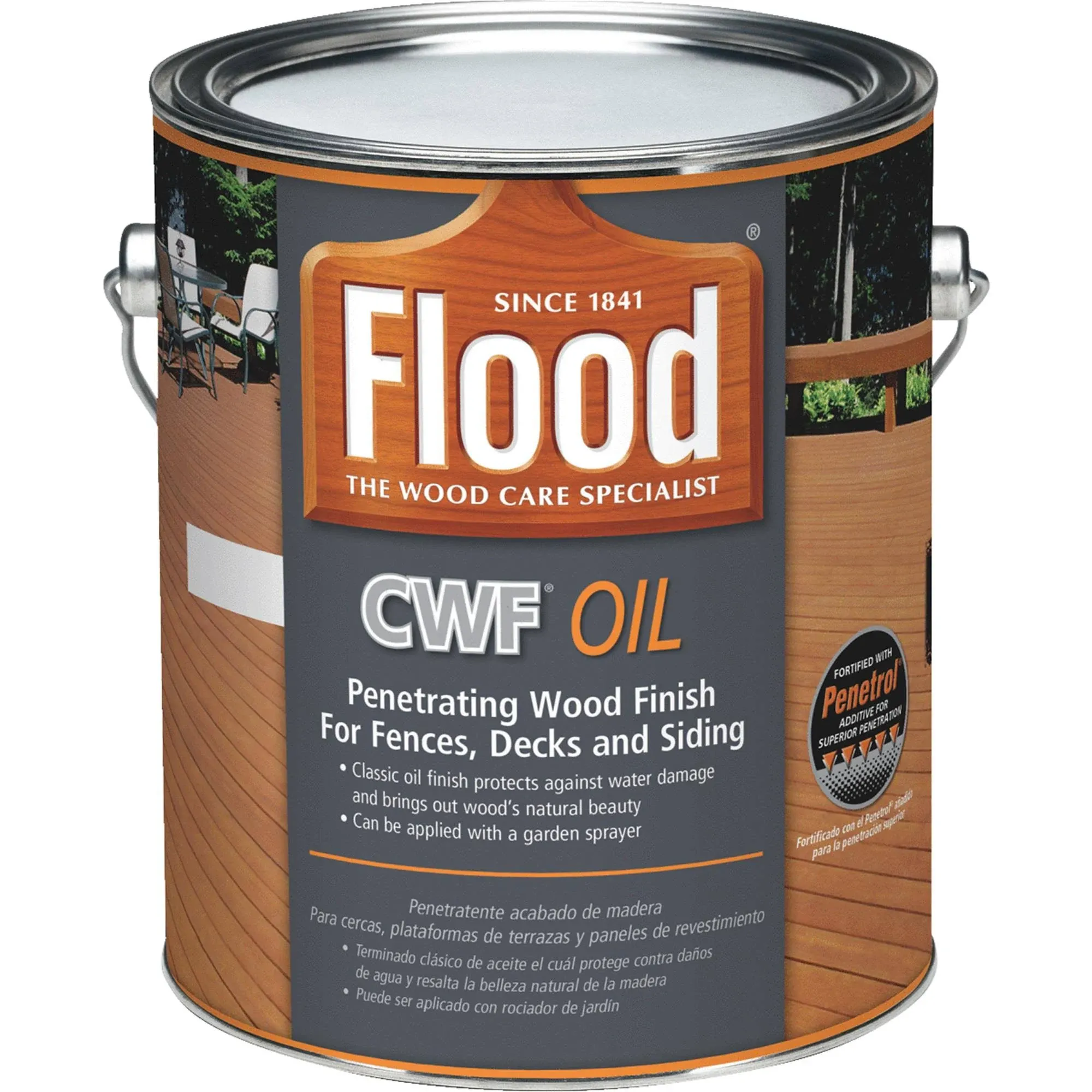 Flood FLD447 Cwf-oil Clear Wood Finish, 1 Gallon