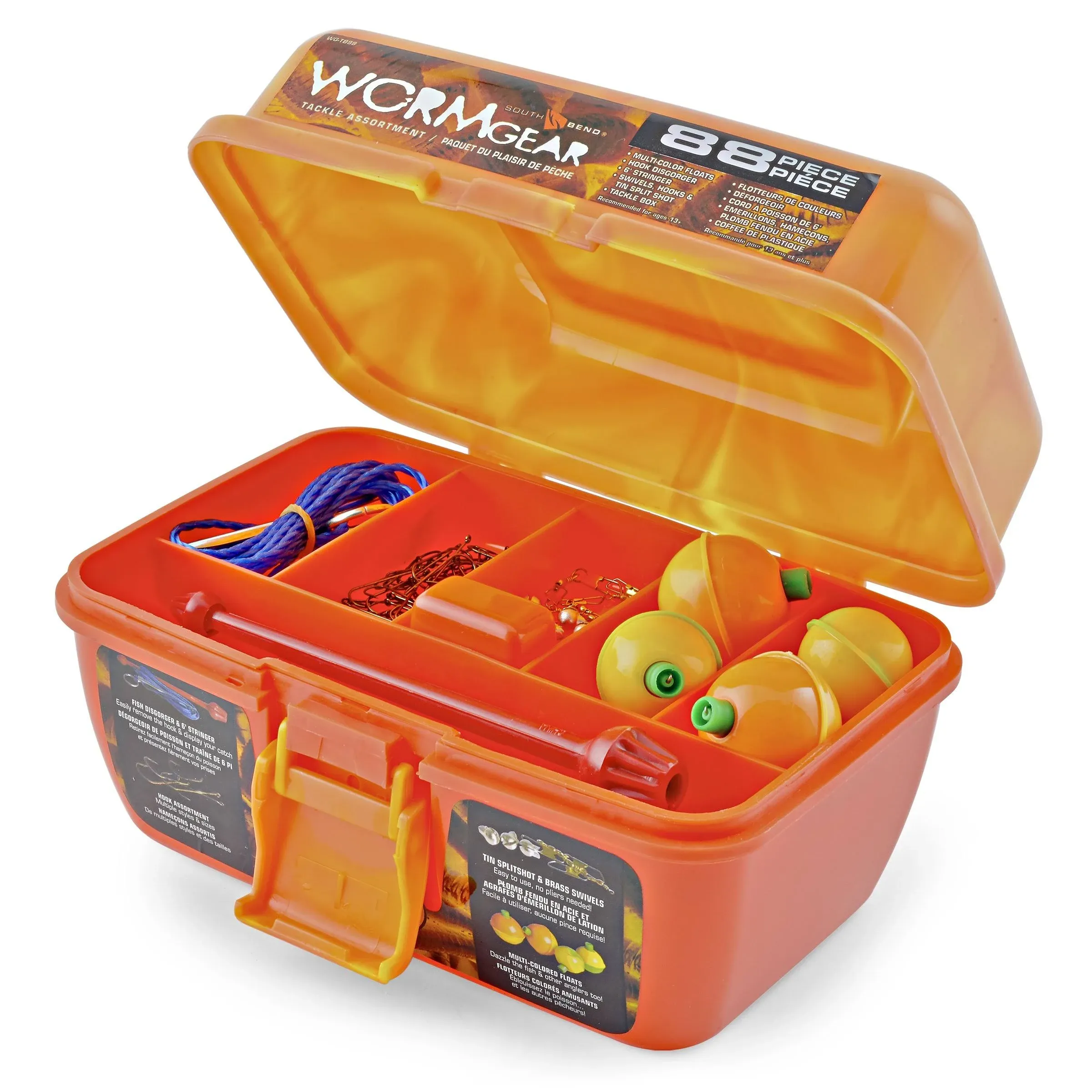 South Bend Worm Gear Tackle Box 88 Piece