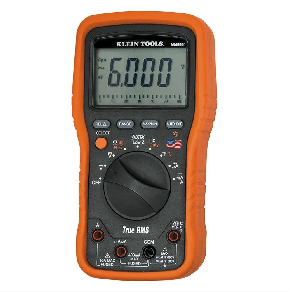 Klein Tools MM6000 Electrician's / HVAC TRMS Multimeter