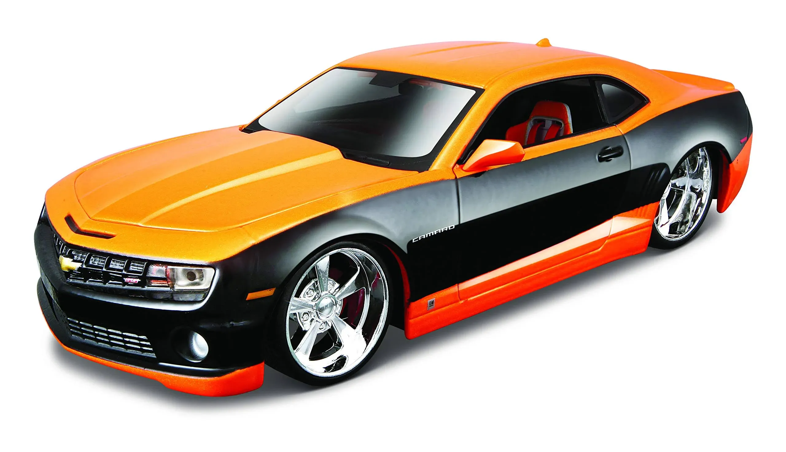 Maisto Design 2010 Chevrolet Camaro SS Orange Die-Cast 1/24 TH Scale NEW