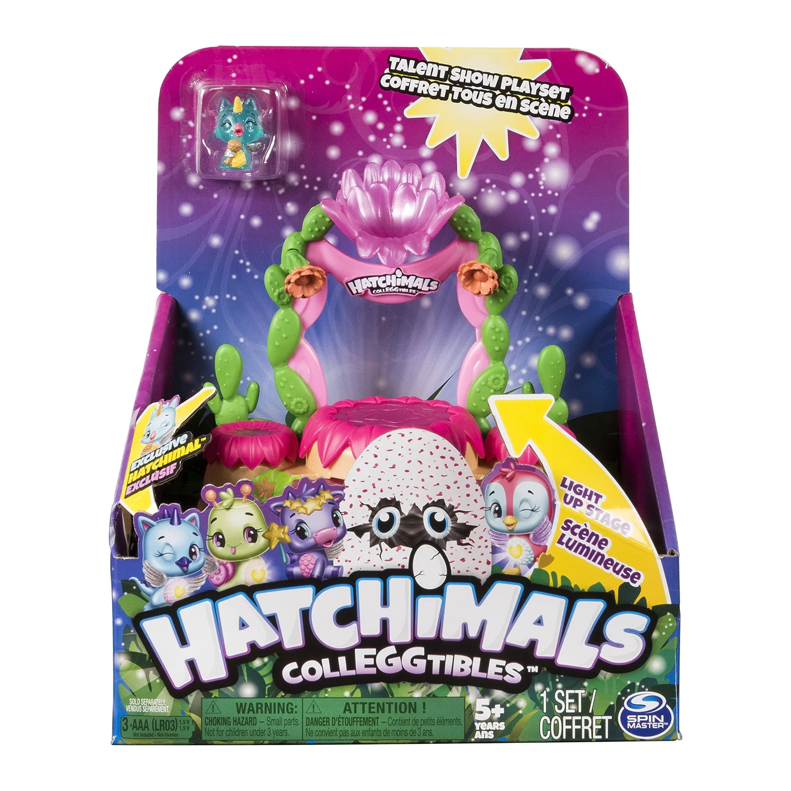 Hatchimals CollEGGtibles, Talent Show Lightup Playset with an Exclusive Season 4 CollEGGtible, for Ages 5 and Up