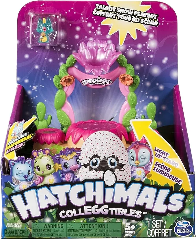 Hatchimals CollEGGtibles, Talent Show Lightup Playset with an Exclusive Season 4 CollEGGtible, for Ages 5 and Up