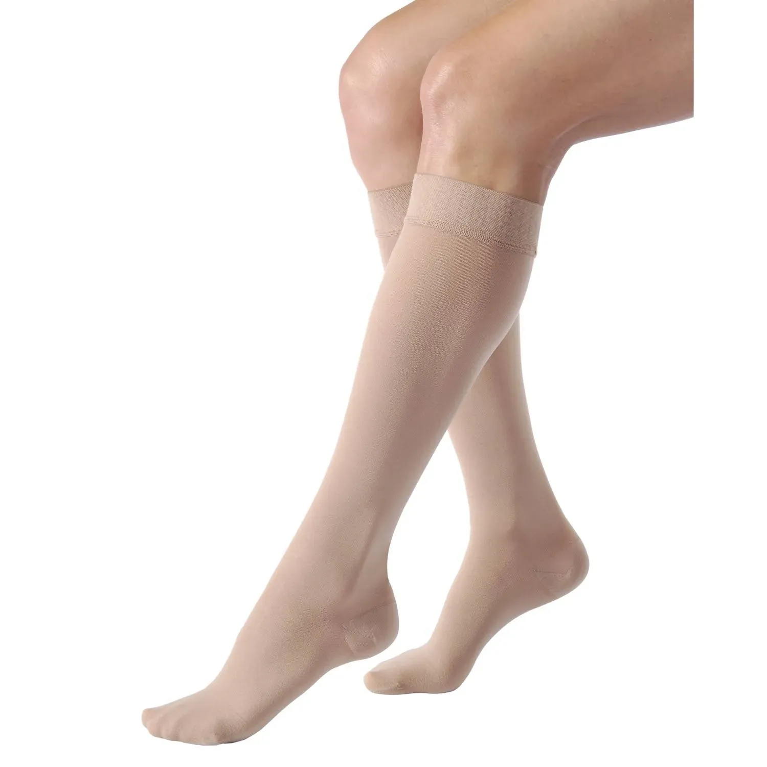 Jobst Relief Medical Compression Stockings Knee High 15-20 Mmhg, Closed Toe, Size SM, MD, LG, X-large, Black, Beige