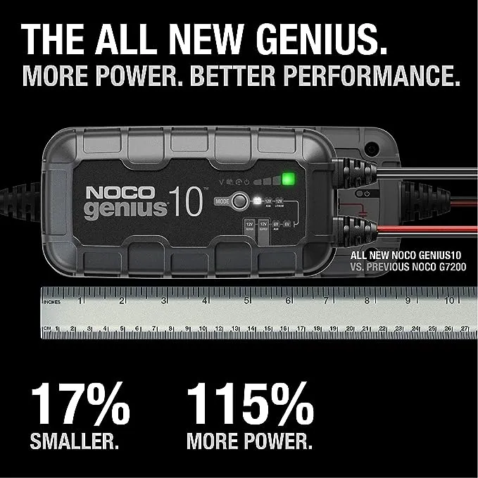 NOCO GENIUS10 6V/12V 10A Smart Battery Charger and Maintainer