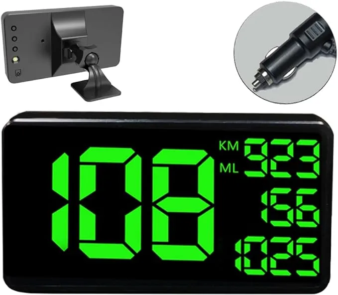 Truck GPS Speedometer 6.2 inch Extend Digital Display Vehicle Odometer Trip Meter Course Overspeed Alarm MPH/KMH