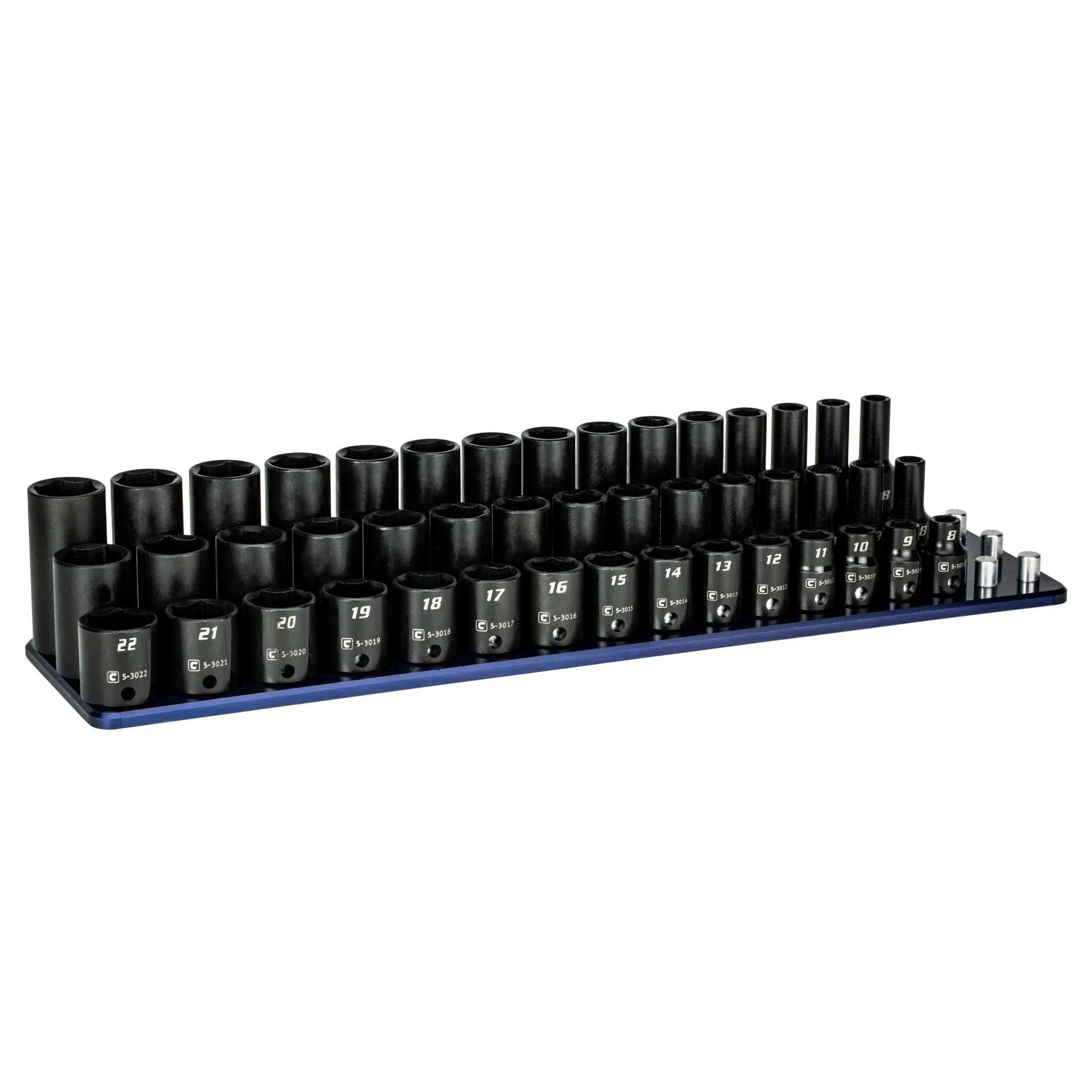 Capri Tools 3/8-in Drive Shallow, Semi- Deep, and Deep Impact Socket Set