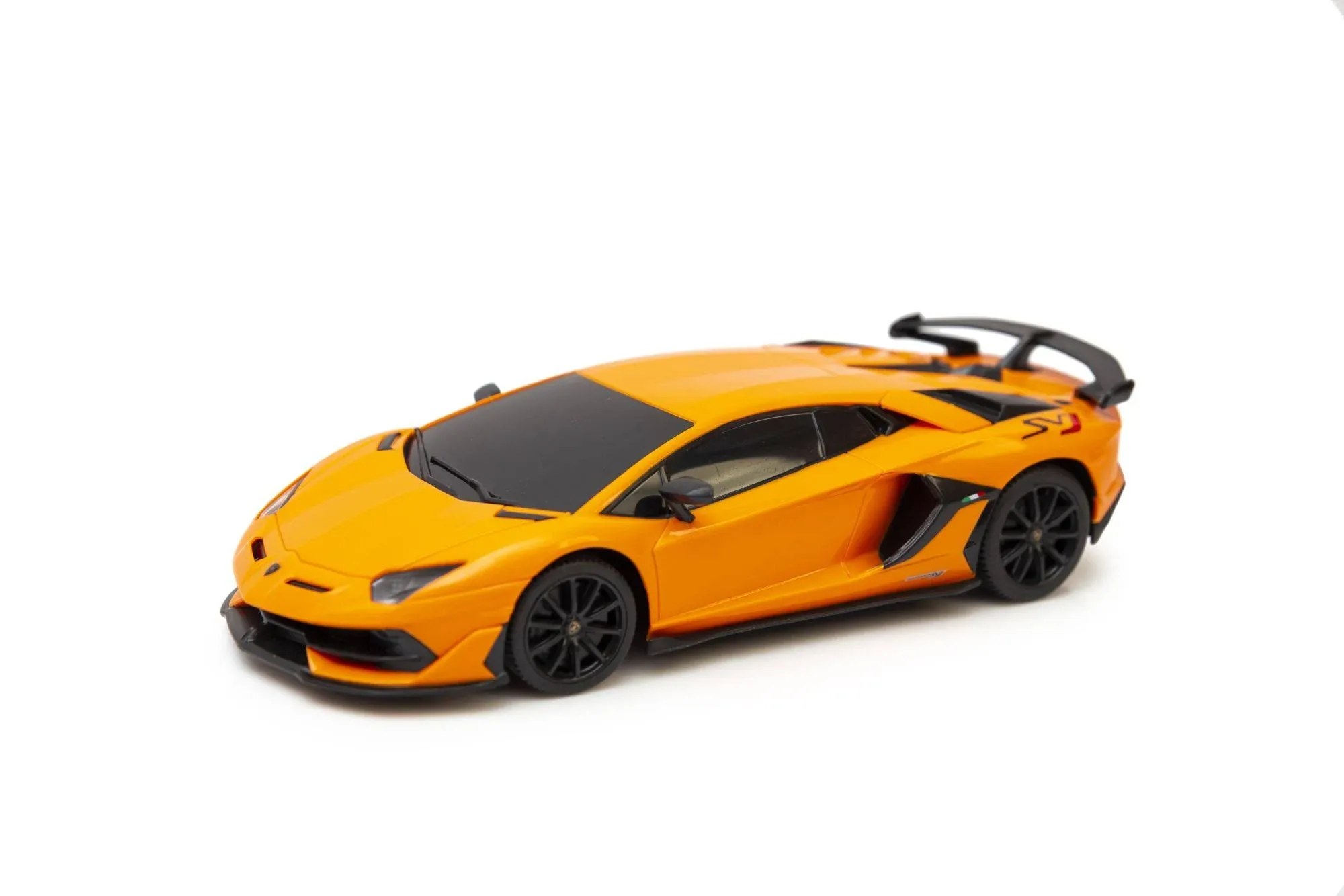 RASTAR Lamborghini Remote Control Car, 1/24 RC Lamborghini Aventador SVJ RC Model Toy Car, Yellow