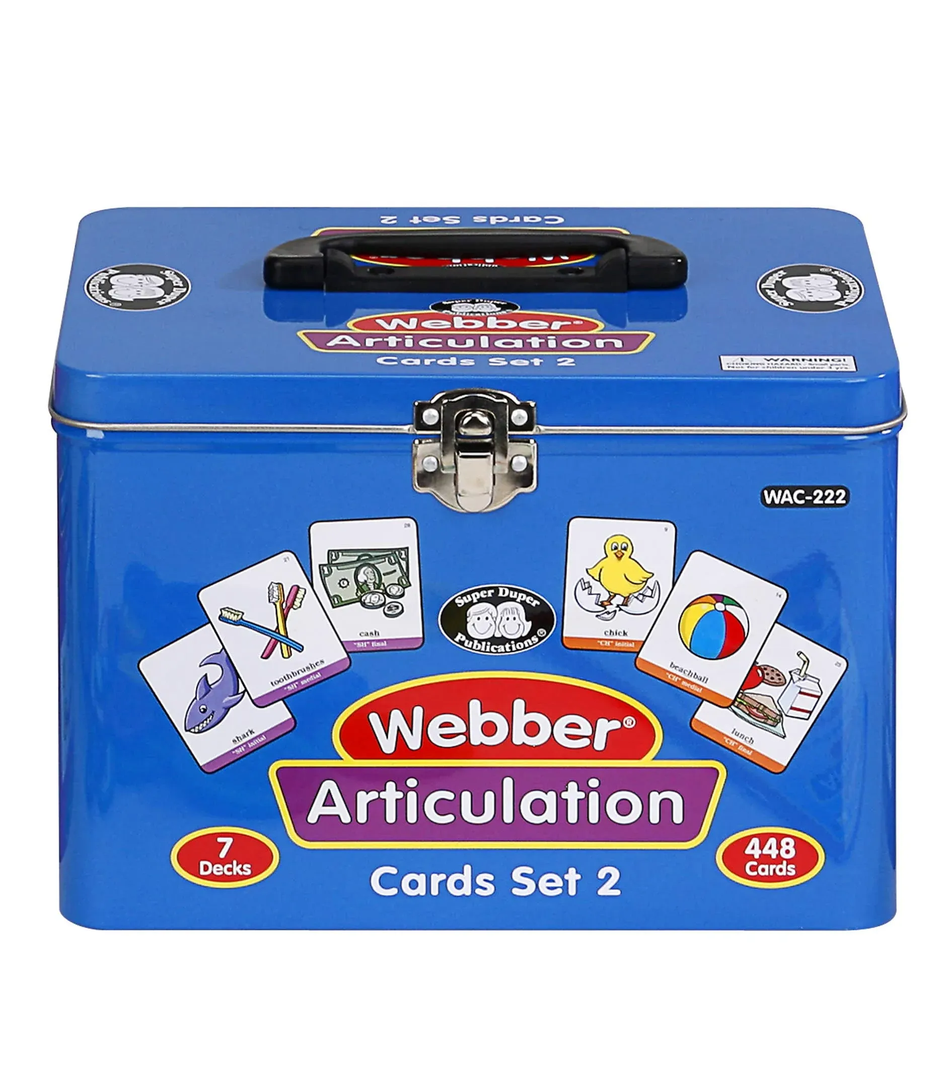 Super Duper publications Set of 7 Webber Articulation Card Decks (Combo Set 2 ...