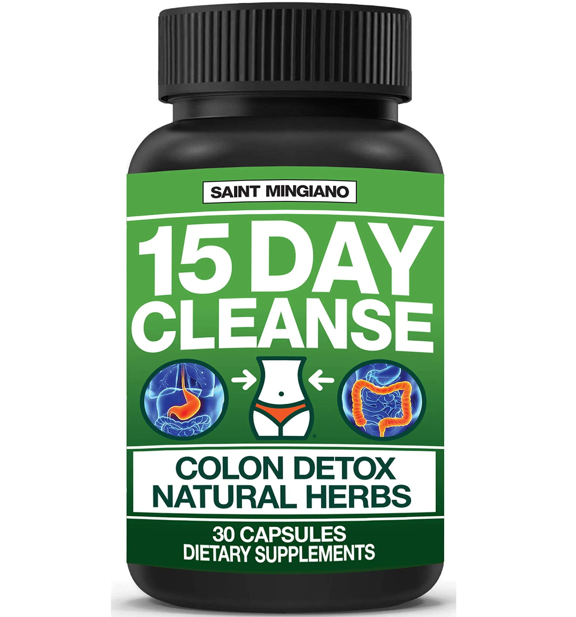 15 Day Cleanse | Colon Detox with Natural Laxative for Constipation & Bloating. 30 Pills to Detoxify & Boost Energy | Extra-Strength Senna Leaf Supplements | Strong for Some People.