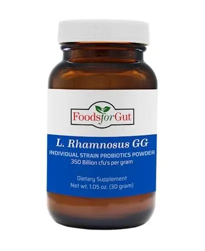 Foods For Gut Lactobacillus Rhamnosus Gg Probiotic Powder 350 Billion Cfu's 30 Grams