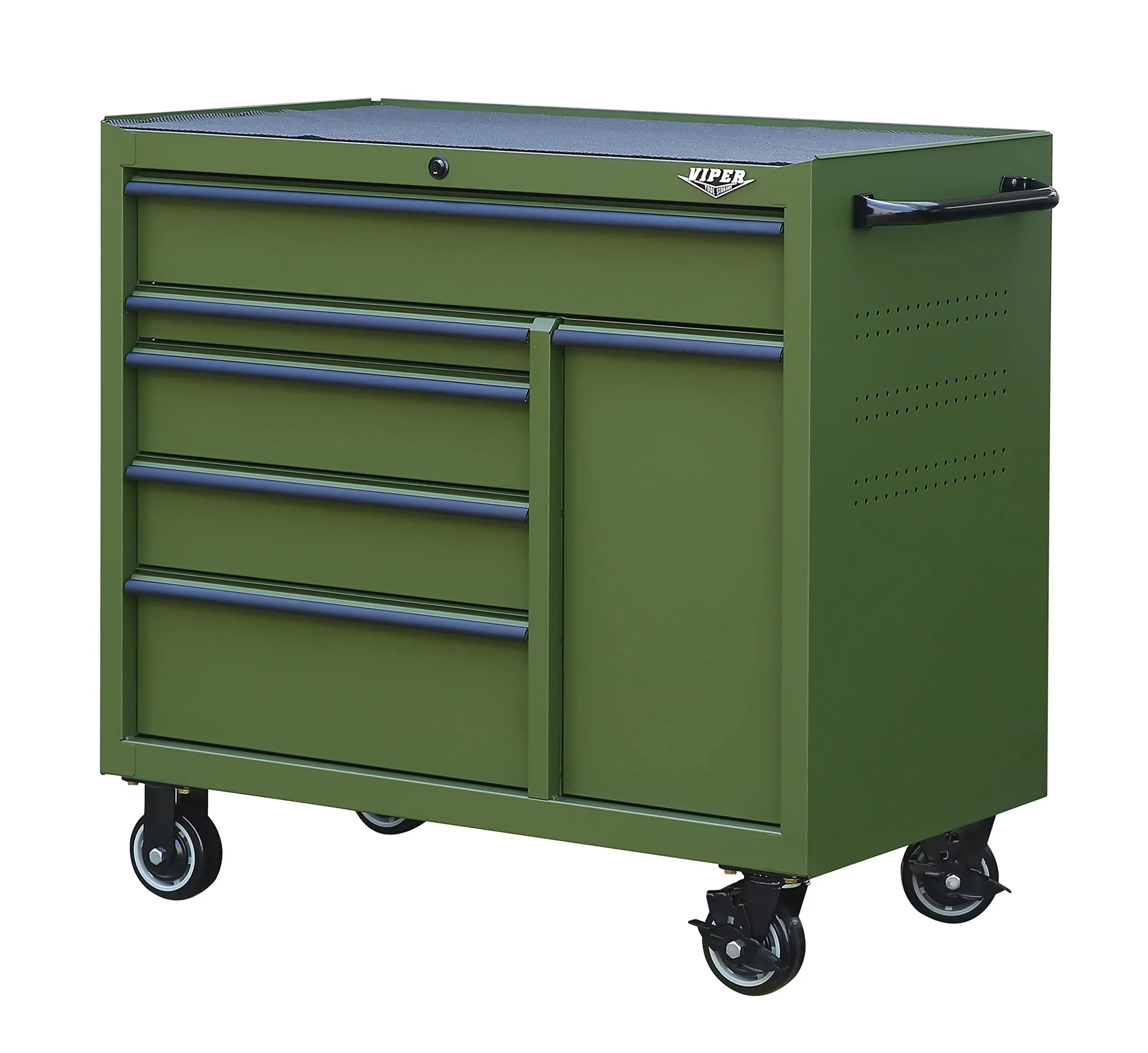 Viper Tool Storage 41 in. 6-Drawer Steel Rolling Cabinet, Army Green V4106ARGR